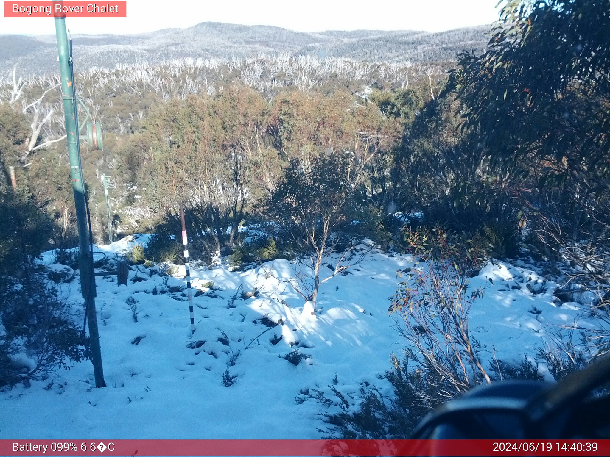 Bogong Web Cam 2:40pm Wednesday 19th of June 2024