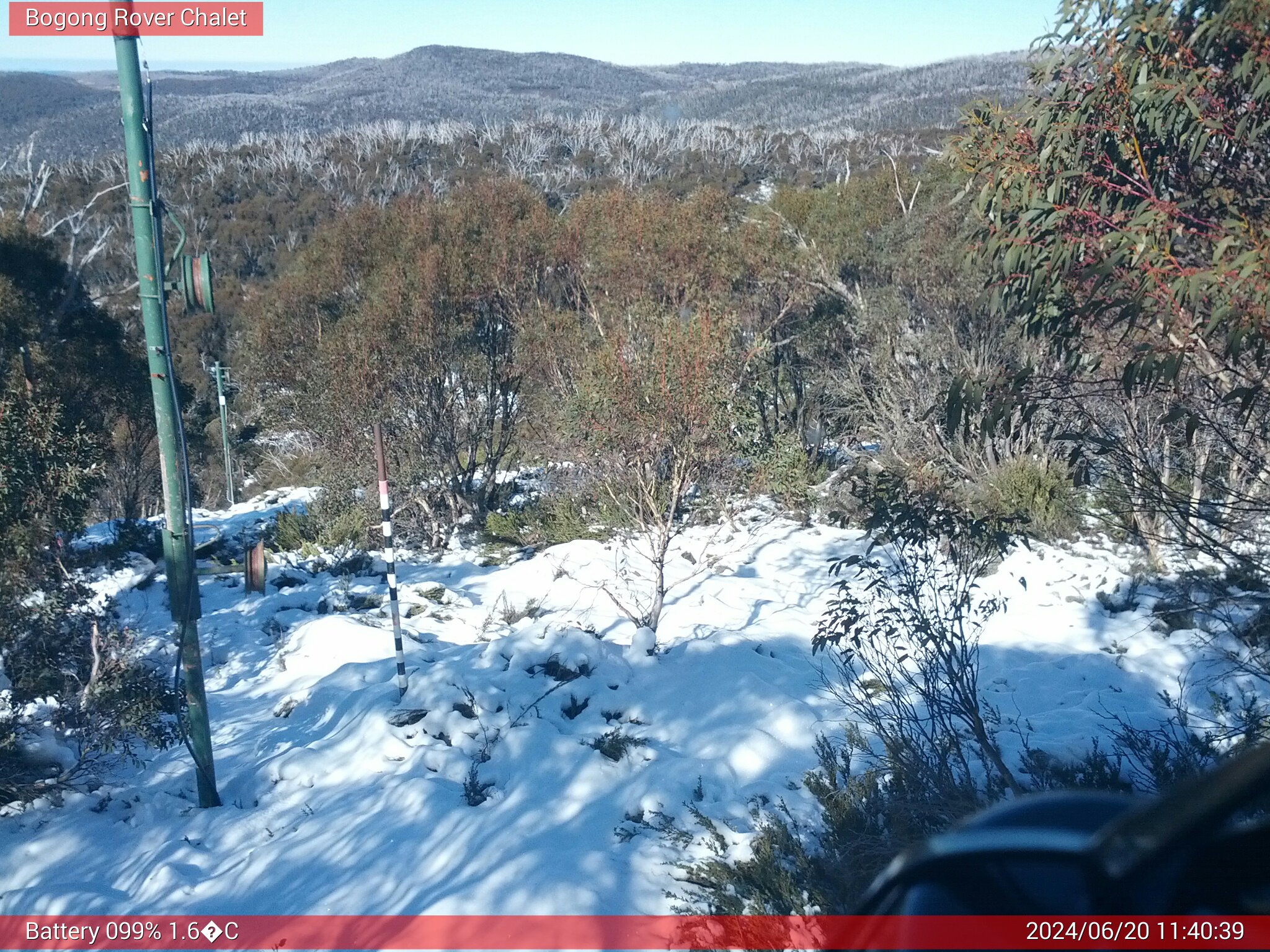 Bogong Web Cam 11:40am Thursday 20th of June 2024