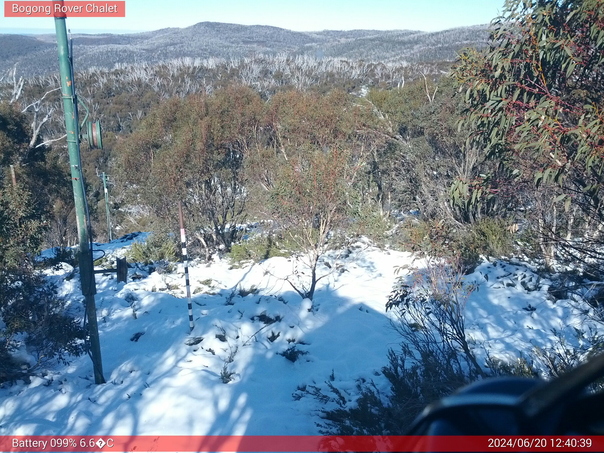 Bogong Web Cam 12:40pm Thursday 20th of June 2024