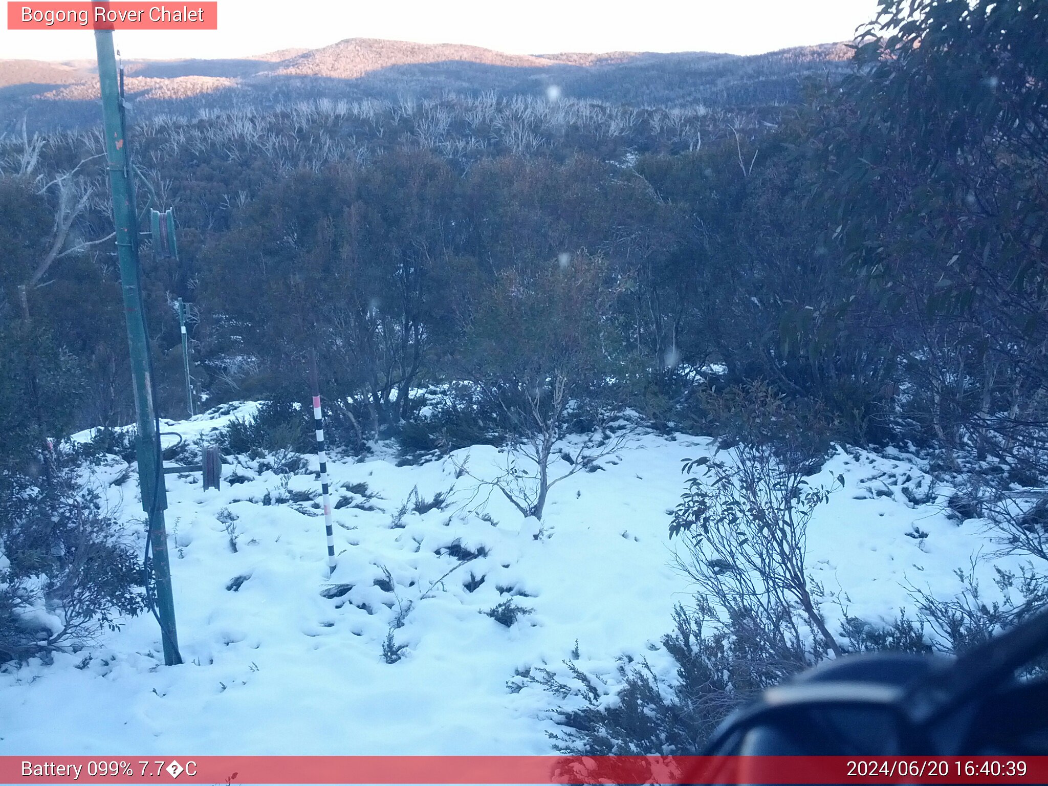 Bogong Web Cam 4:40pm Thursday 20th of June 2024