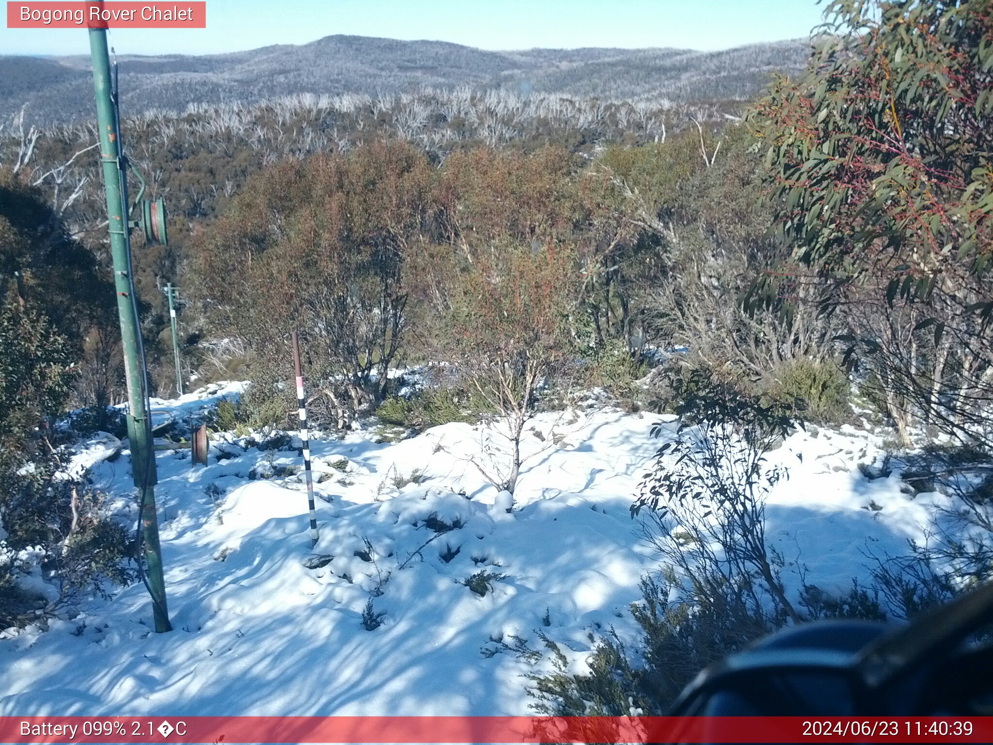 Bogong Web Cam 11:40am Sunday 23rd of June 2024