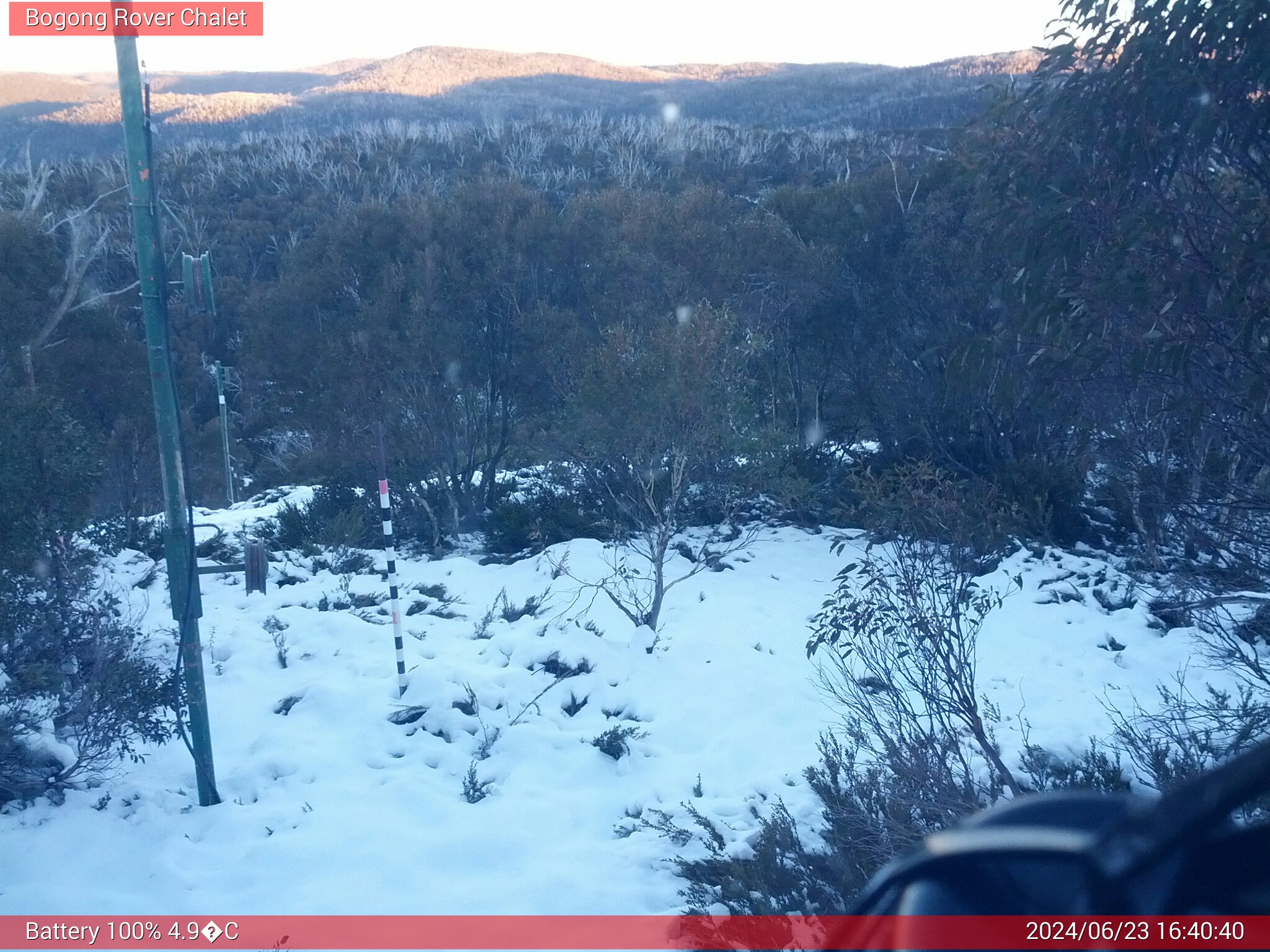 Bogong Web Cam 4:40pm Sunday 23rd of June 2024