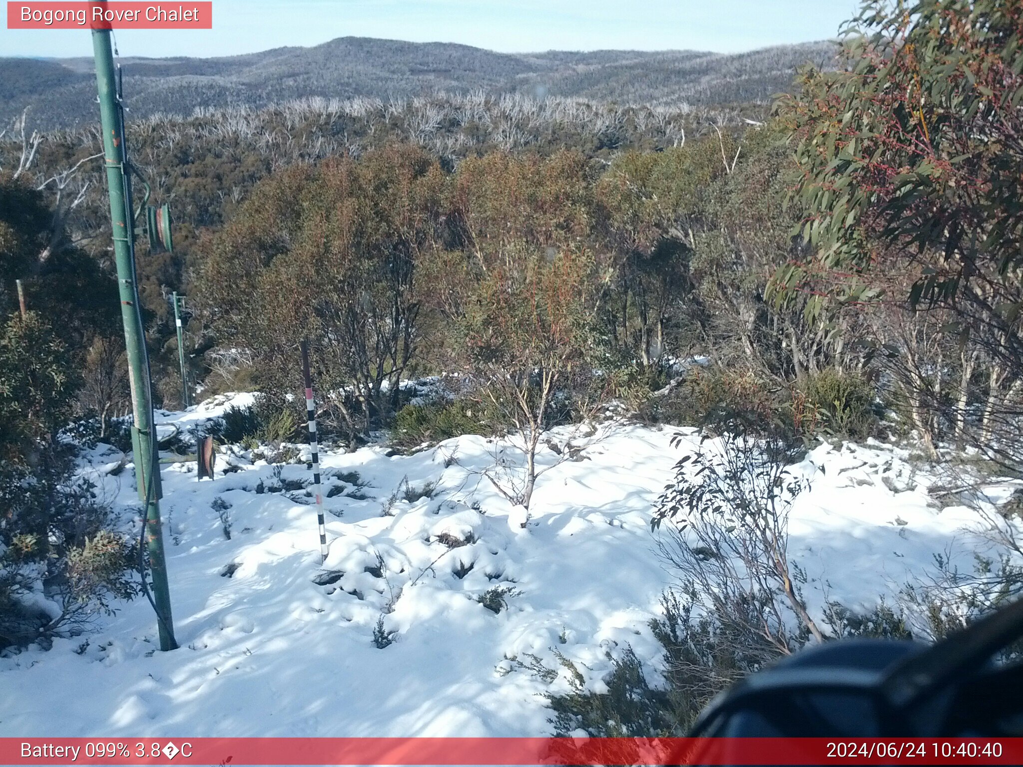 Bogong Web Cam 10:40am Monday 24th of June 2024