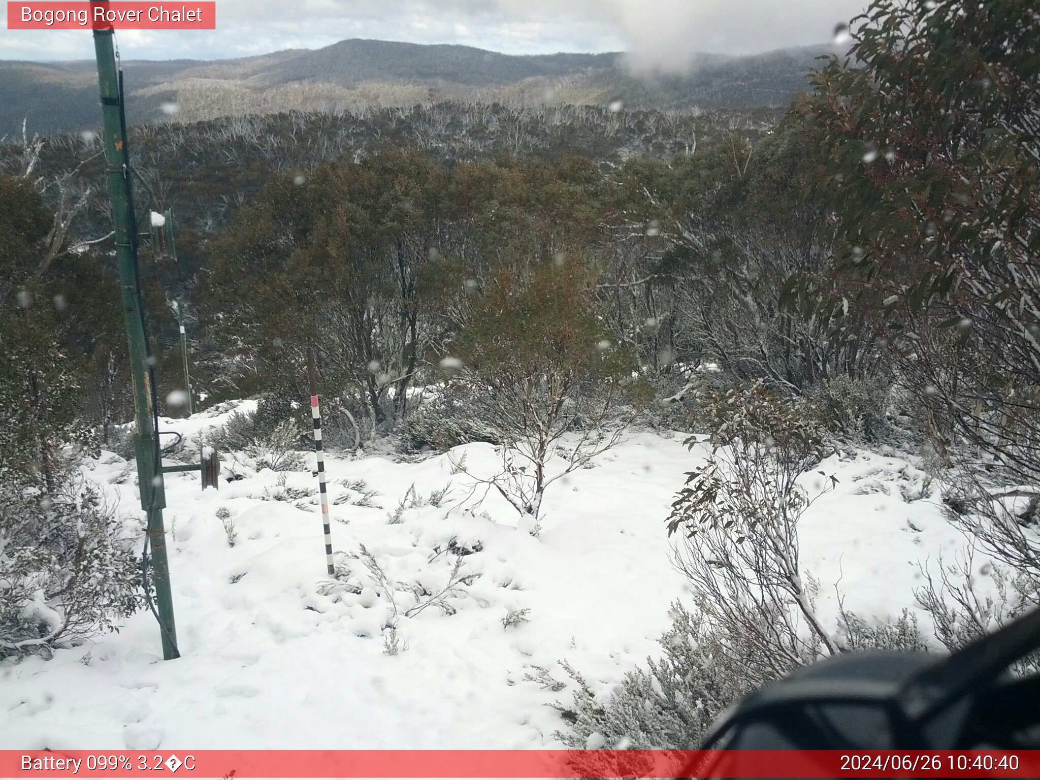 Bogong Web Cam 10:40am Wednesday 26th of June 2024