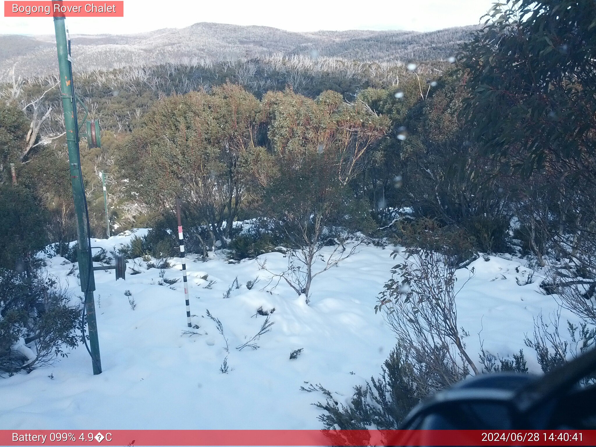 Bogong Web Cam 2:40pm Friday 28th of June 2024