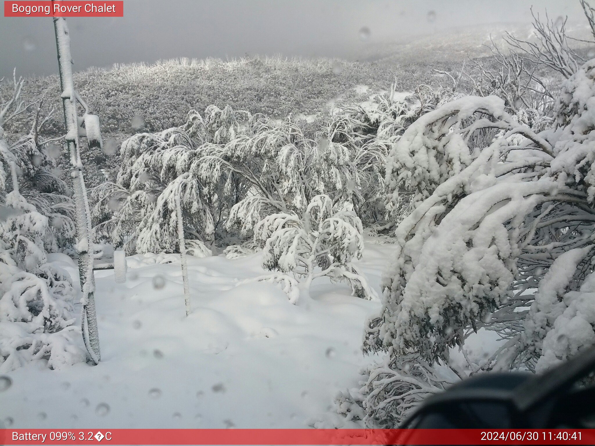 Bogong Web Cam 11:40am Sunday 30th of June 2024