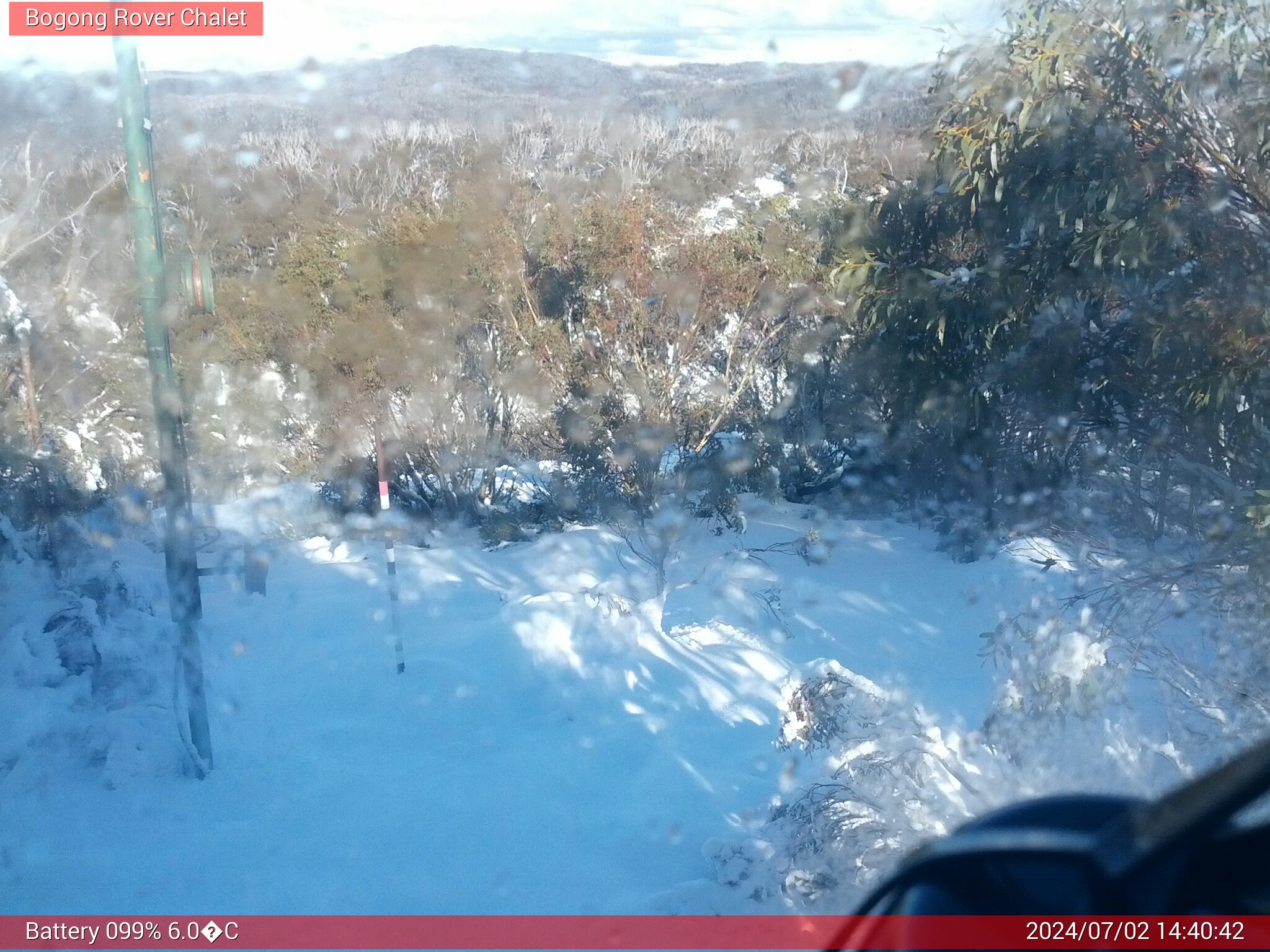 Bogong Web Cam 2:40pm Tuesday 2nd of July 2024