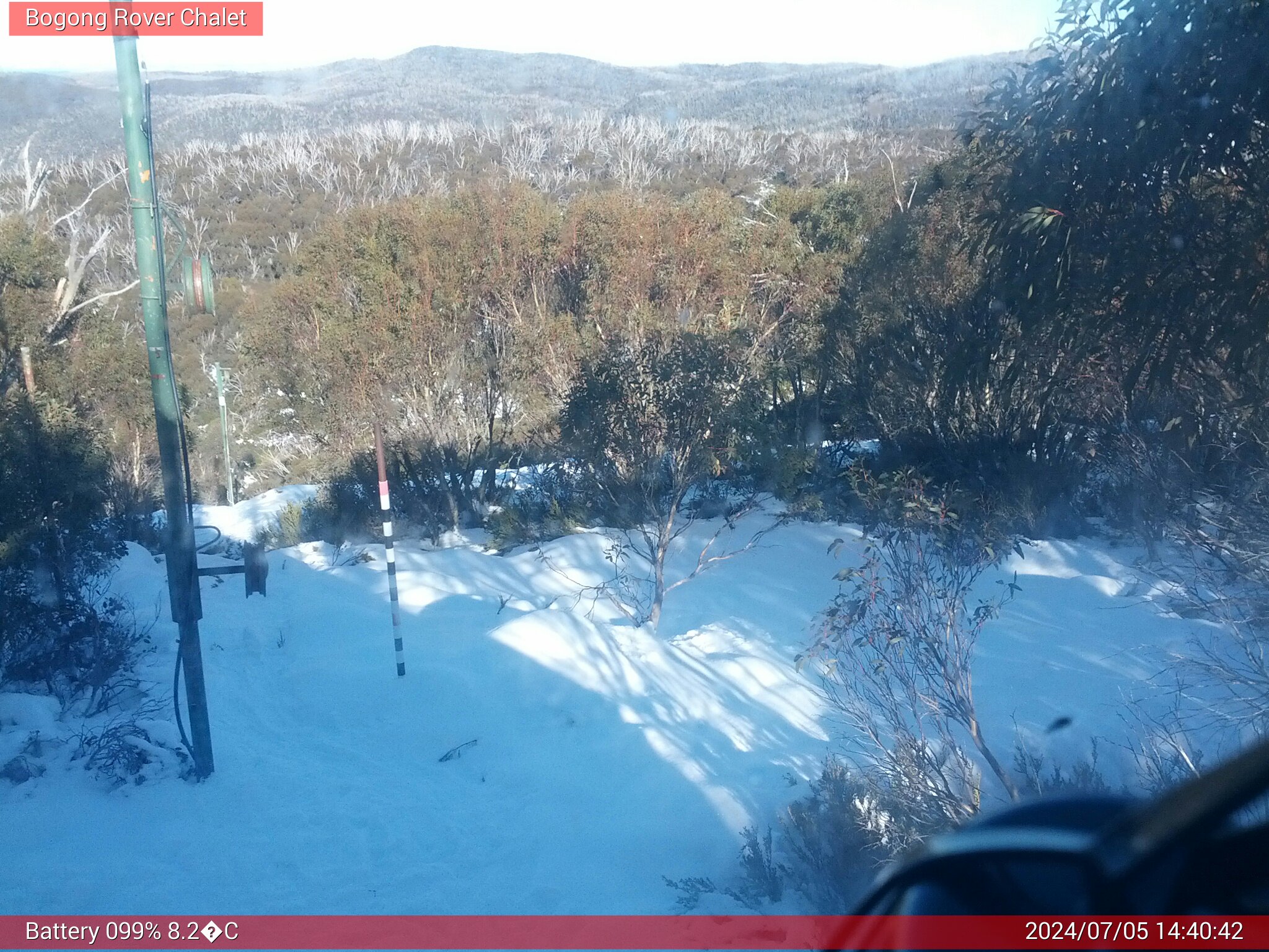 Bogong Web Cam 2:40pm Friday 5th of July 2024