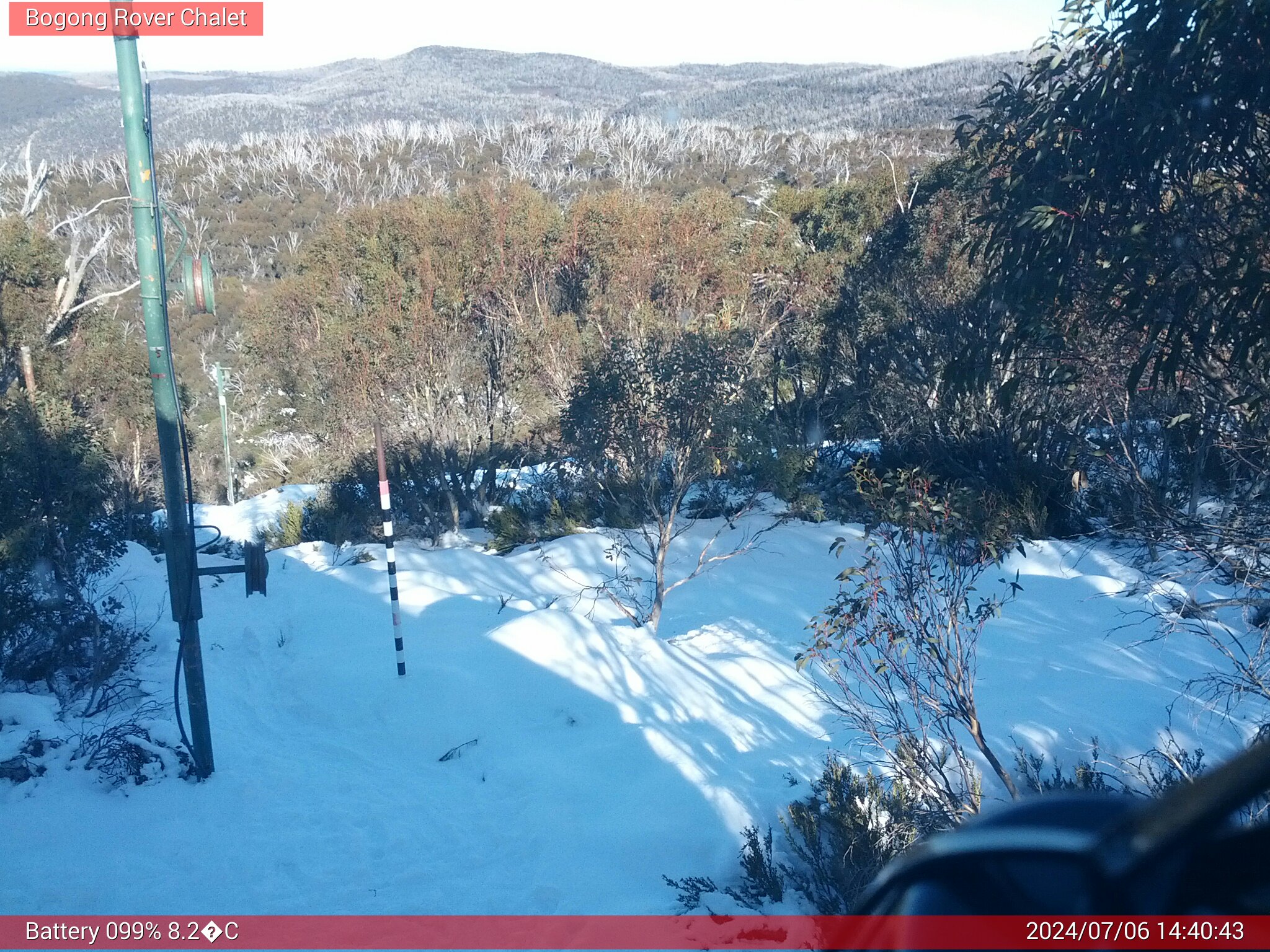 Bogong Web Cam 2:40pm Saturday 6th of July 2024