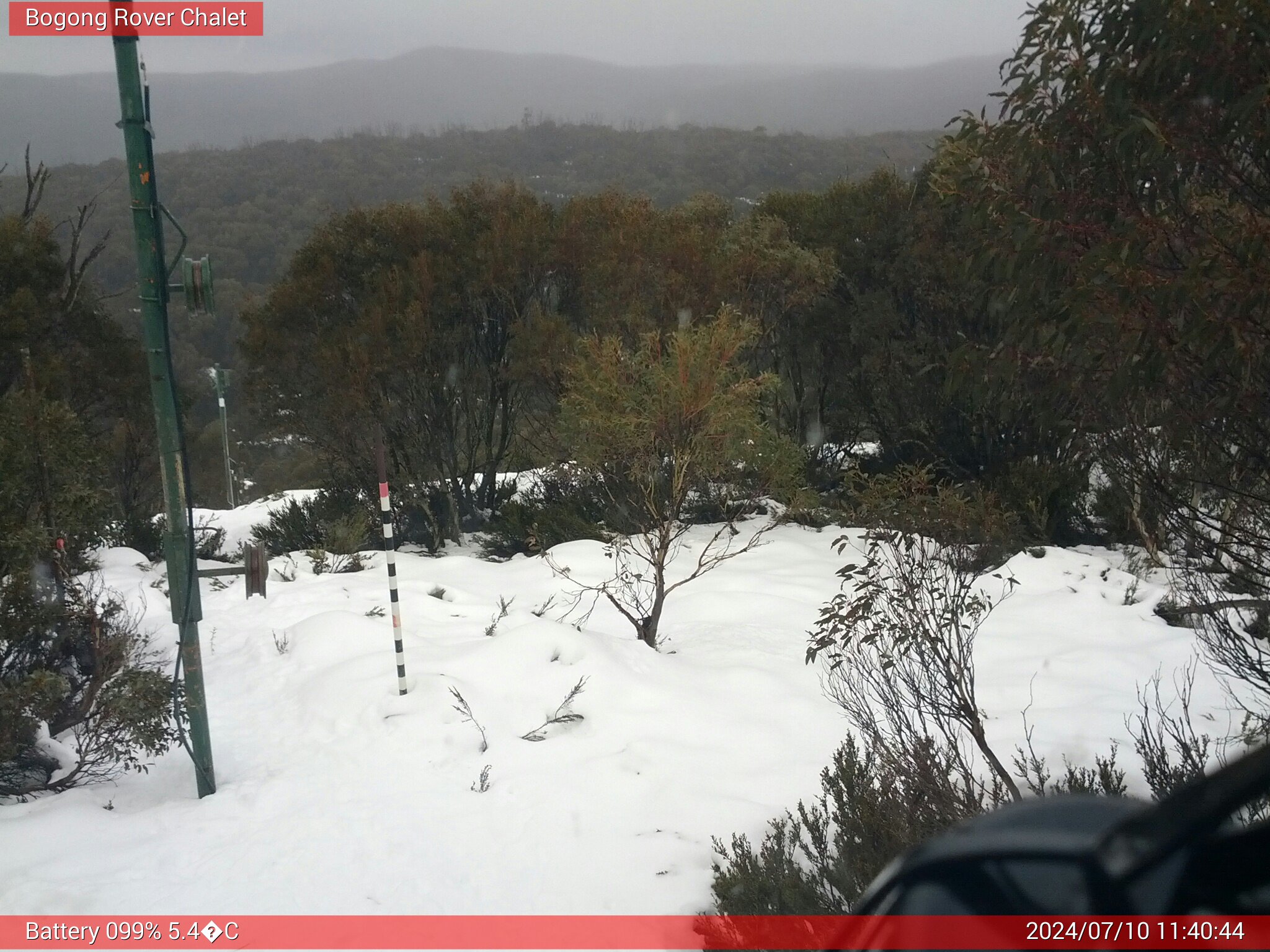 Bogong Web Cam 11:40am Wednesday 10th of July 2024