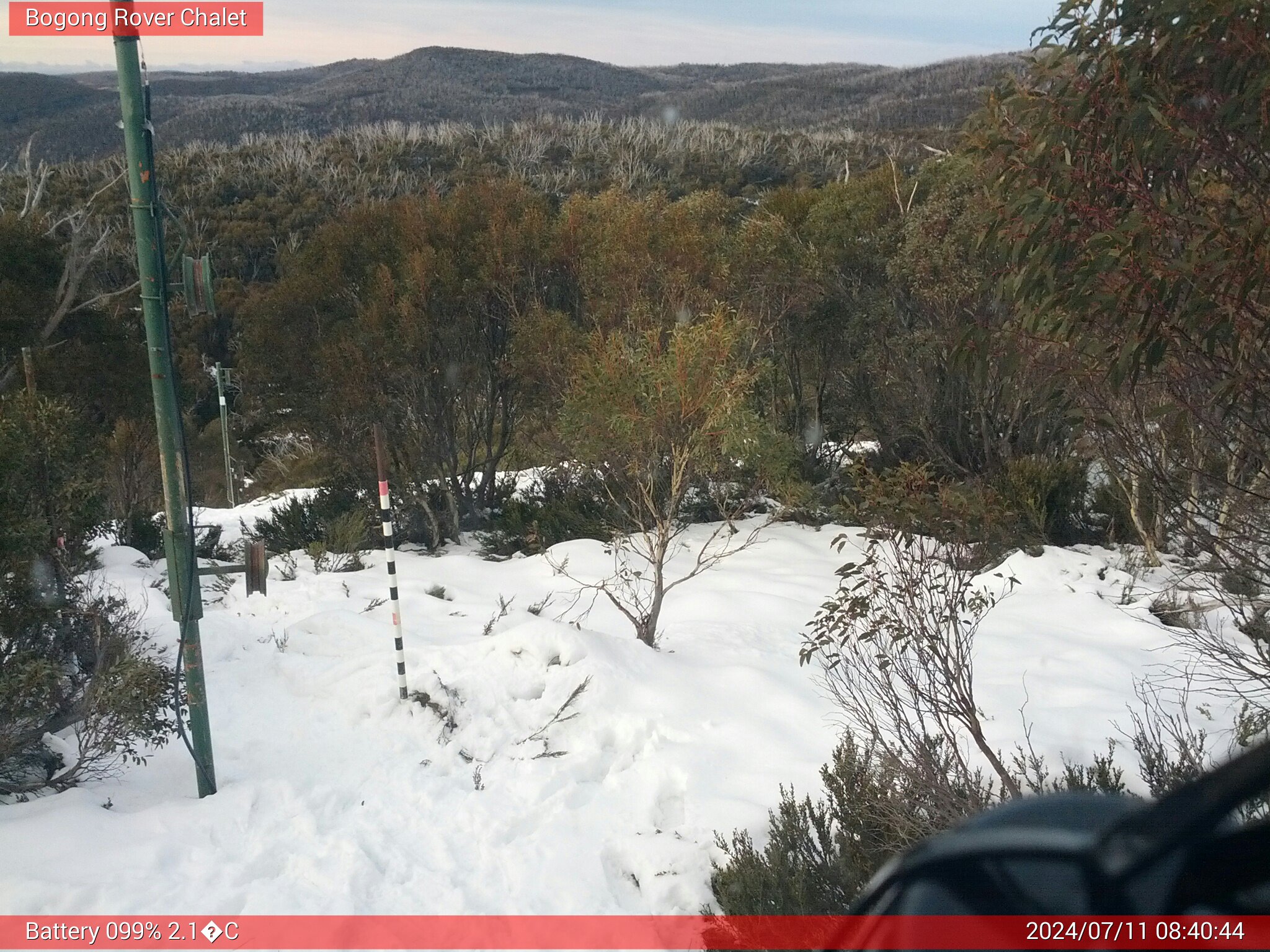 Bogong Web Cam 8:40am Thursday 11th of July 2024