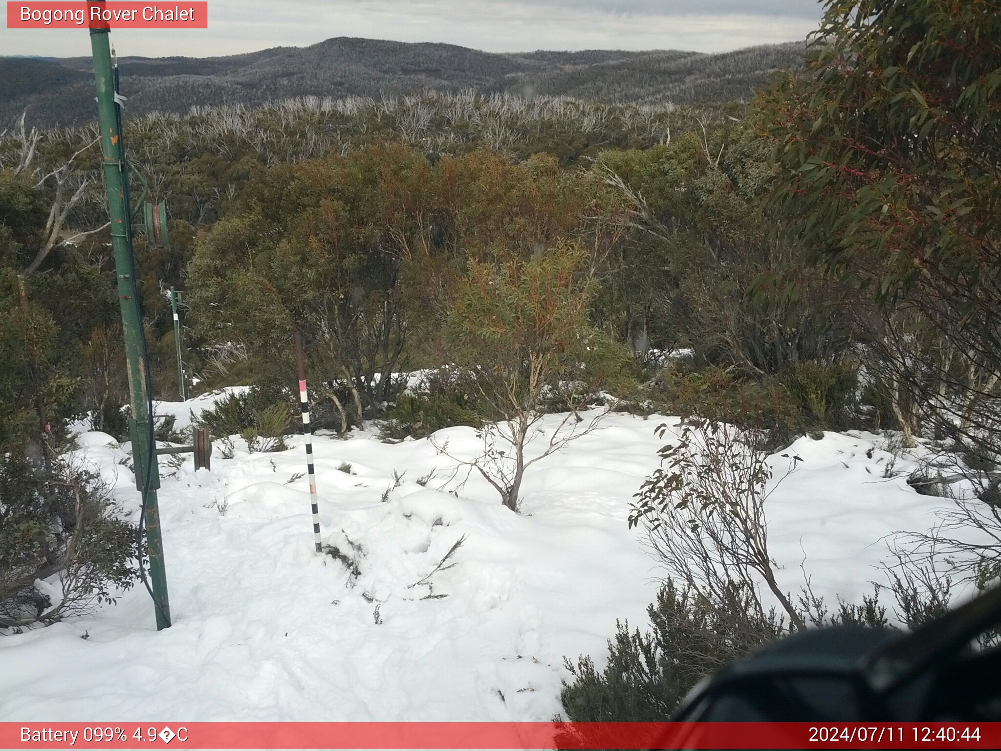 Bogong Web Cam 12:40pm Thursday 11th of July 2024