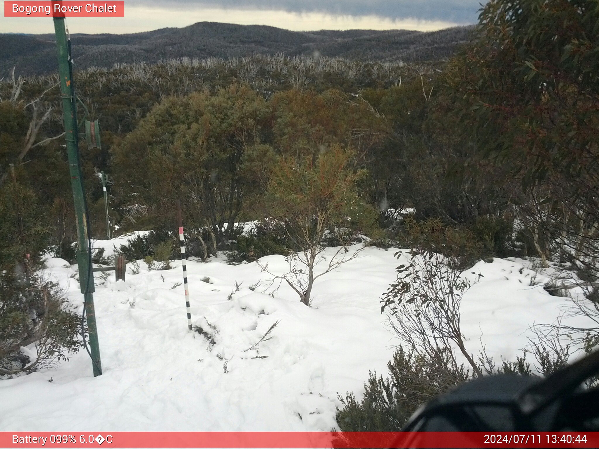 Bogong Web Cam 1:40pm Thursday 11th of July 2024