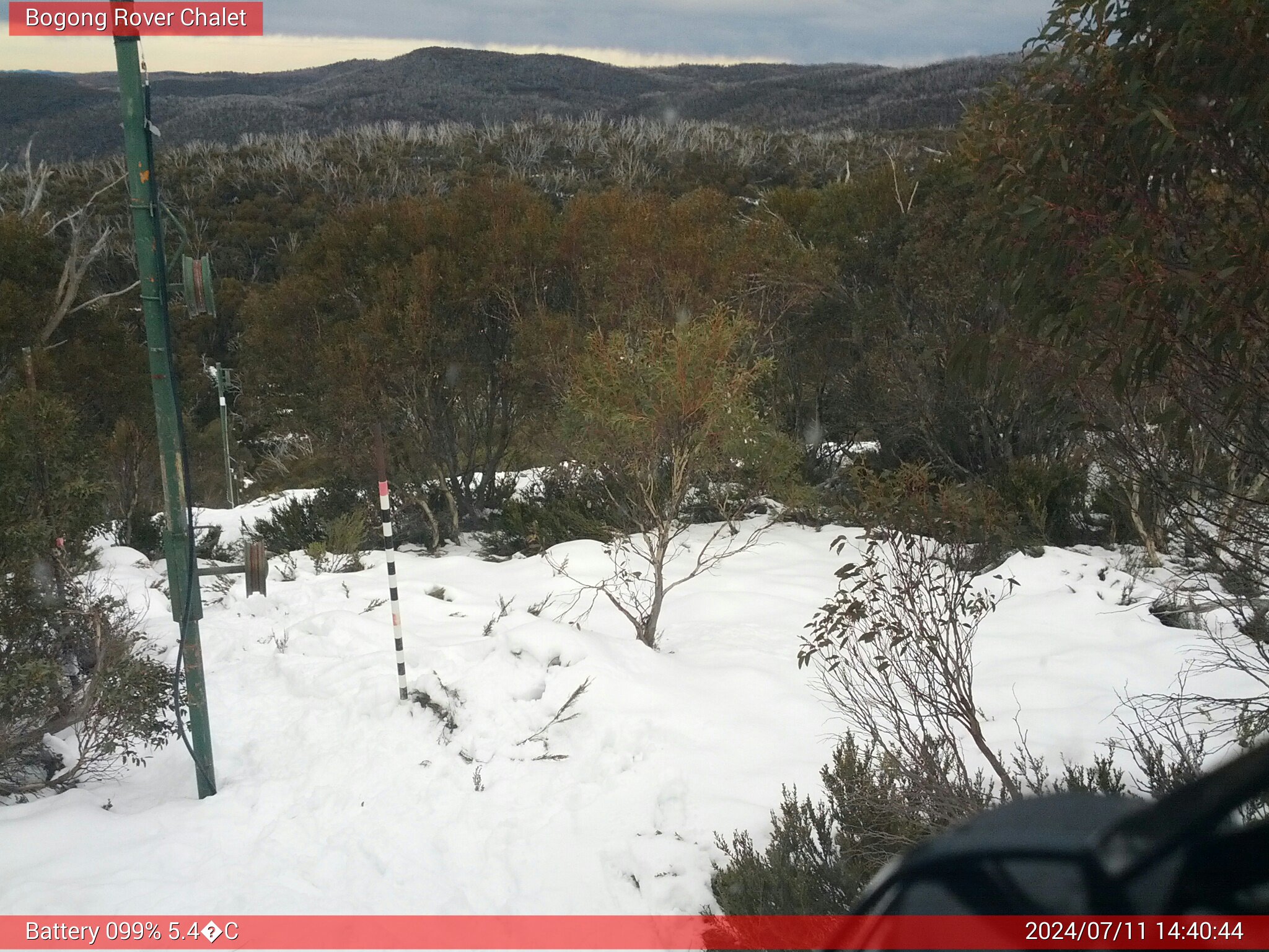 Bogong Web Cam 2:40pm Thursday 11th of July 2024