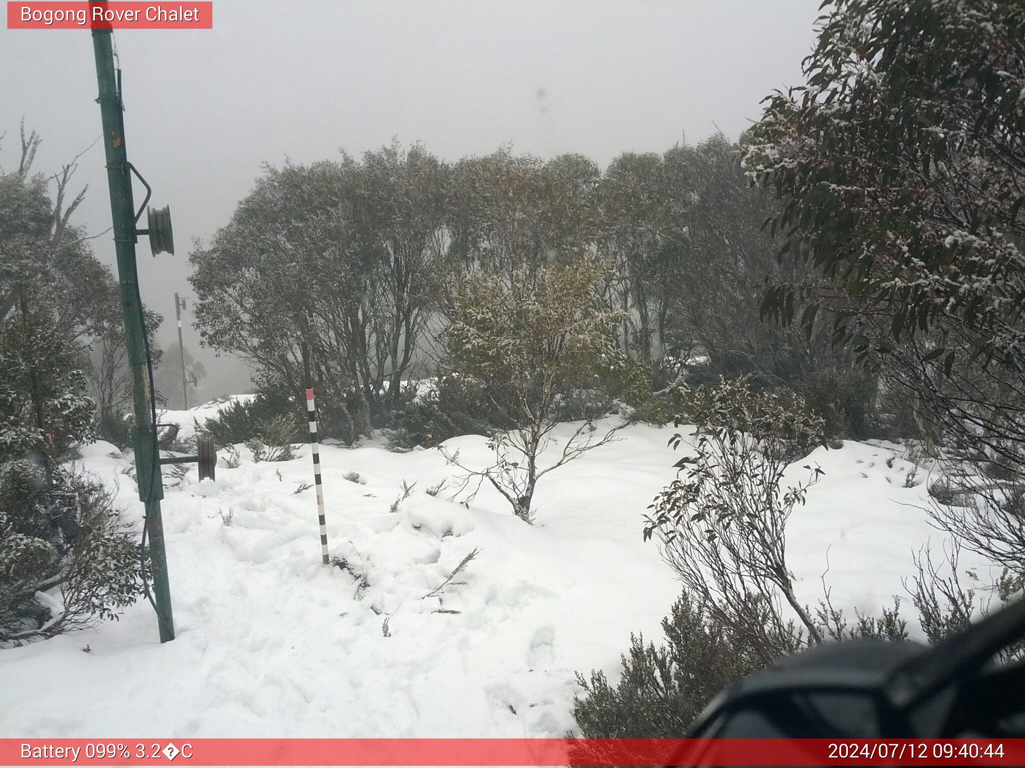 Bogong Web Cam 9:40am Friday 12th of July 2024