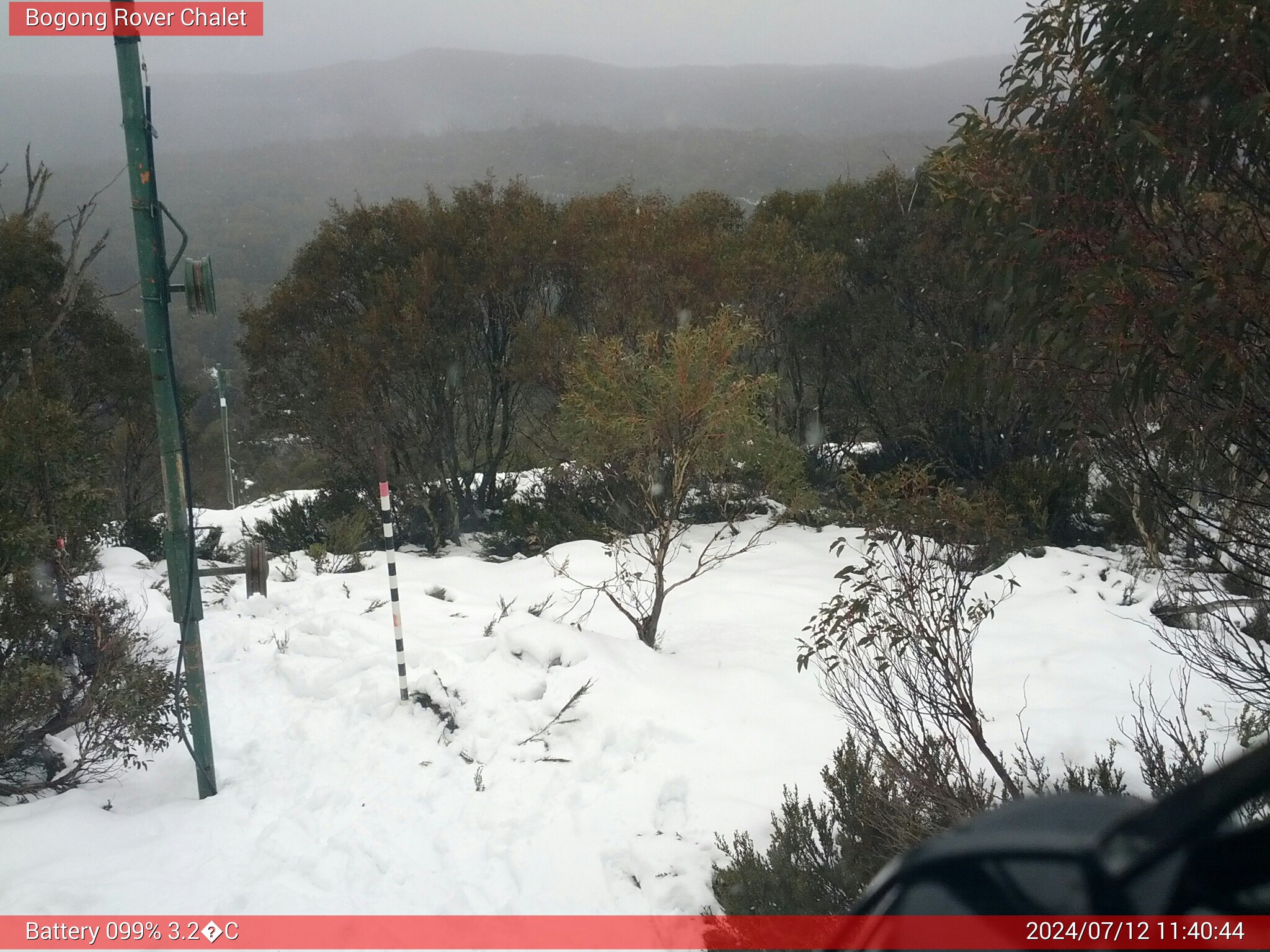 Bogong Web Cam 11:40am Friday 12th of July 2024