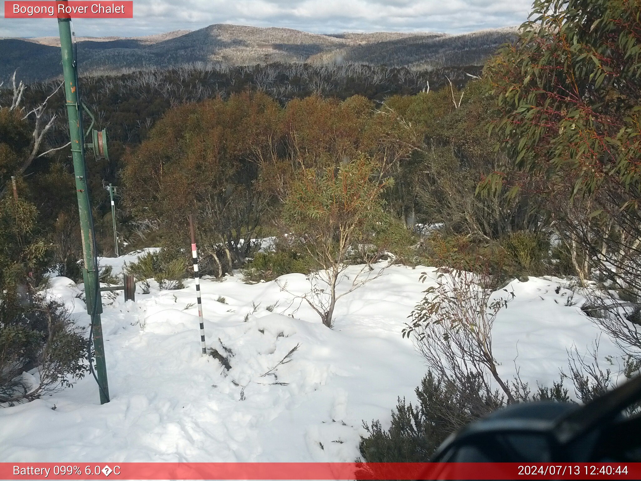 Bogong Web Cam 12:40pm Saturday 13th of July 2024