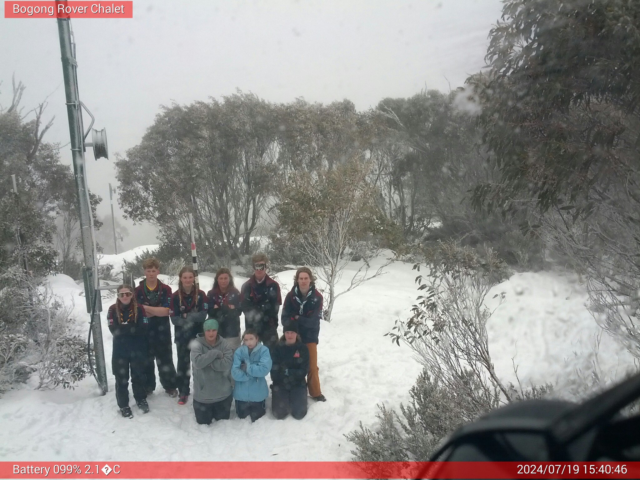 Bogong Web Cam 3:40pm Friday 19th of July 2024