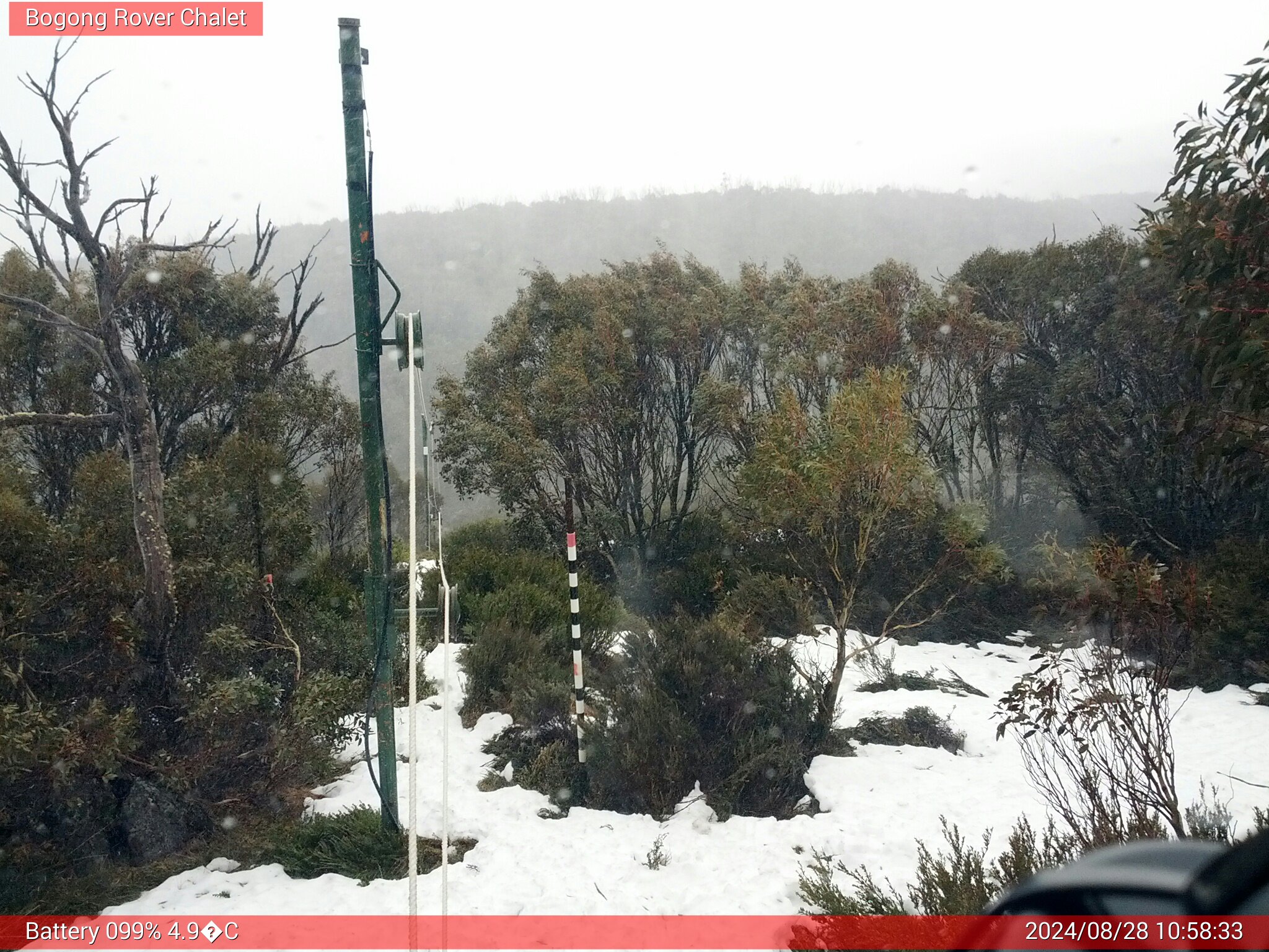 Bogong Web Cam 10:58am Wednesday 28th of August 2024