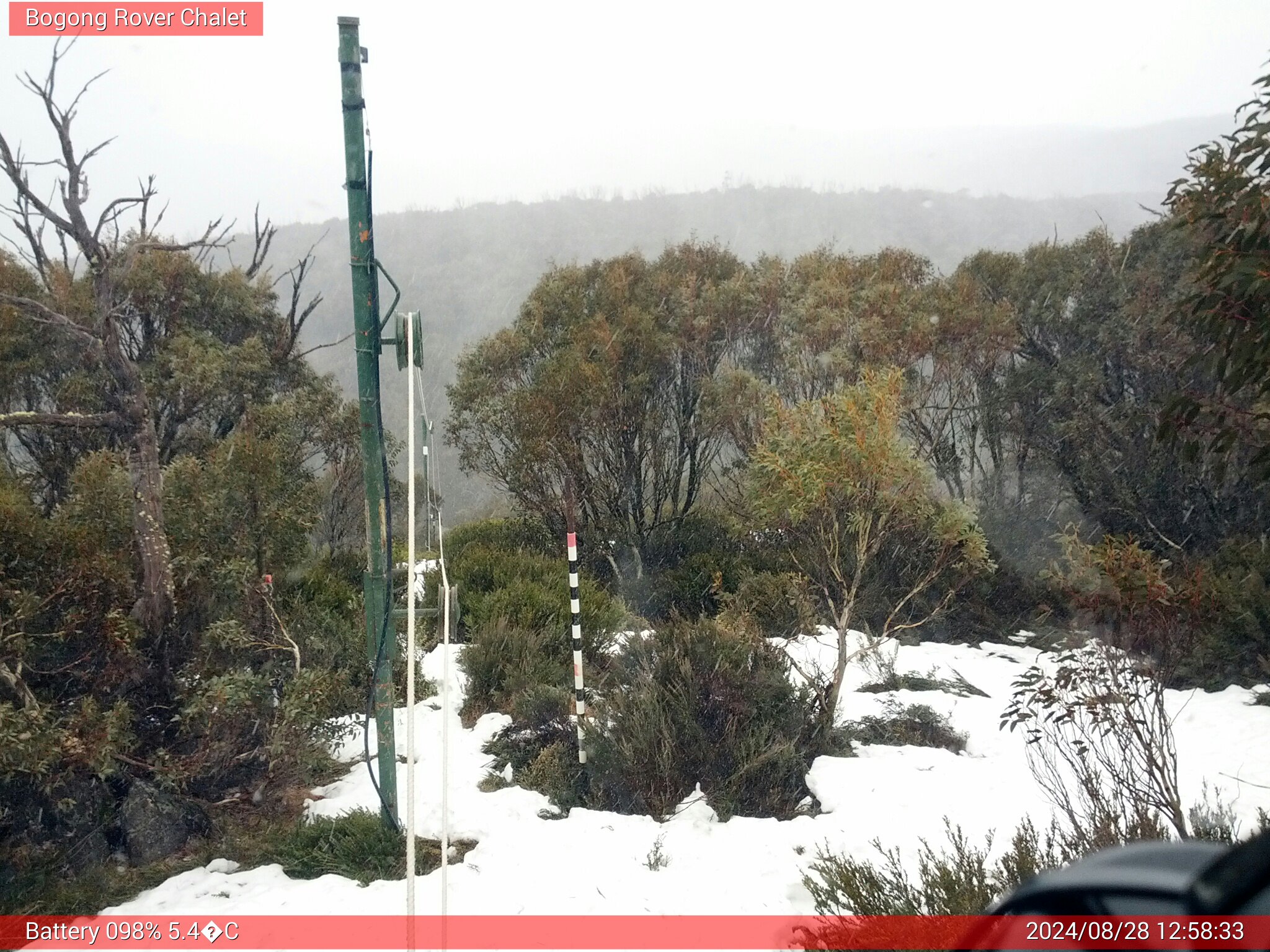 Bogong Web Cam 12:58pm Wednesday 28th of August 2024