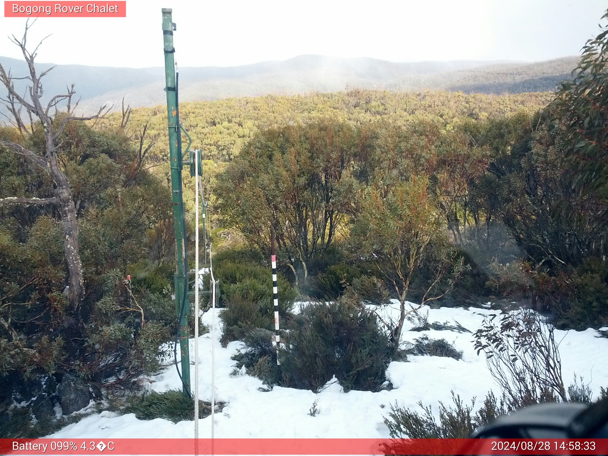 Bogong Web Cam 2:58pm Wednesday 28th of August 2024