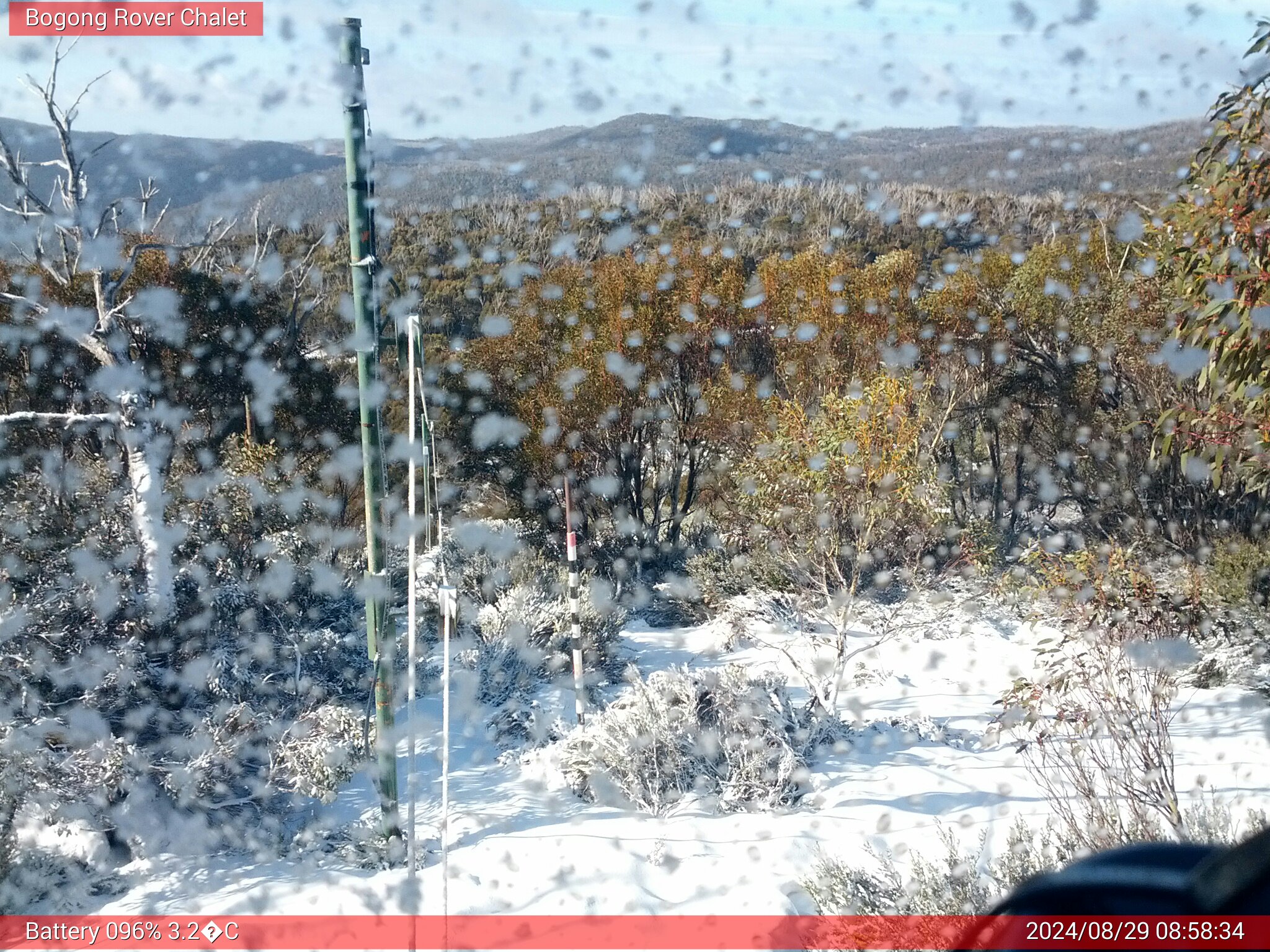 Bogong Web Cam 8:58am Thursday 29th of August 2024