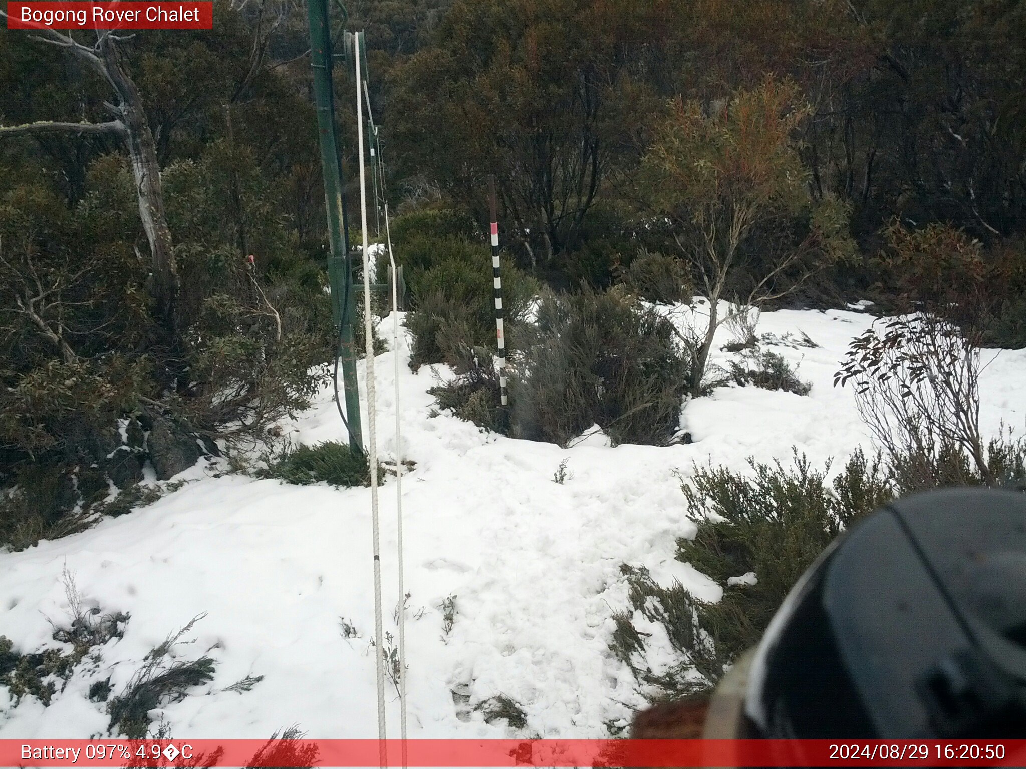 Bogong Web Cam 4:20pm Thursday 29th of August 2024