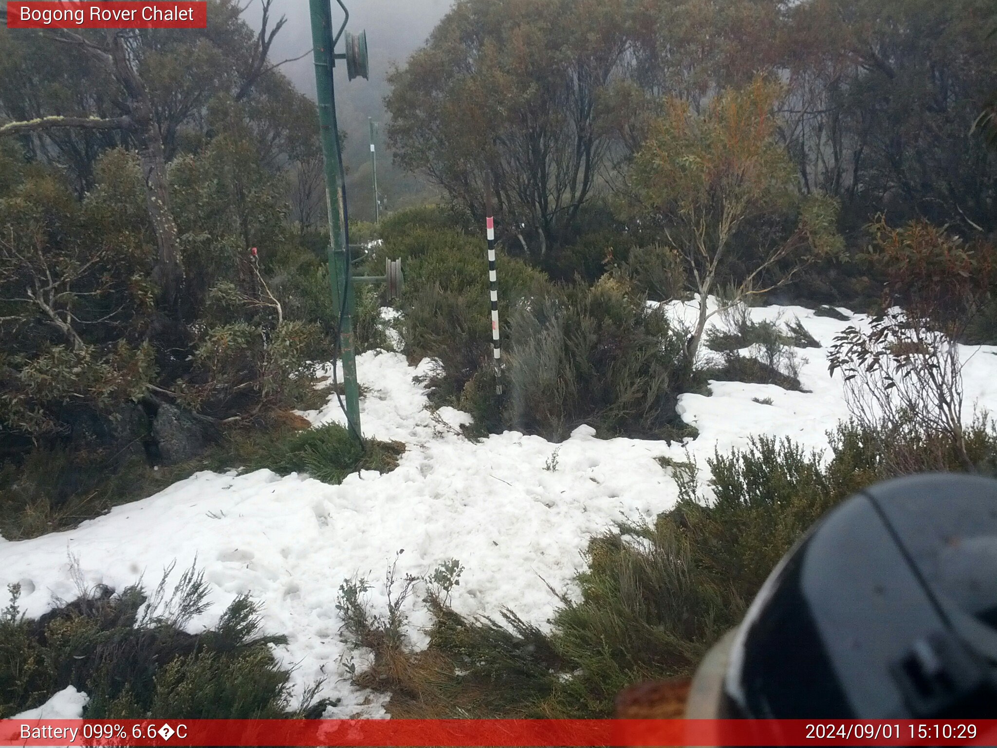 Bogong Web Cam 3:10pm Sunday 1st of September 2024