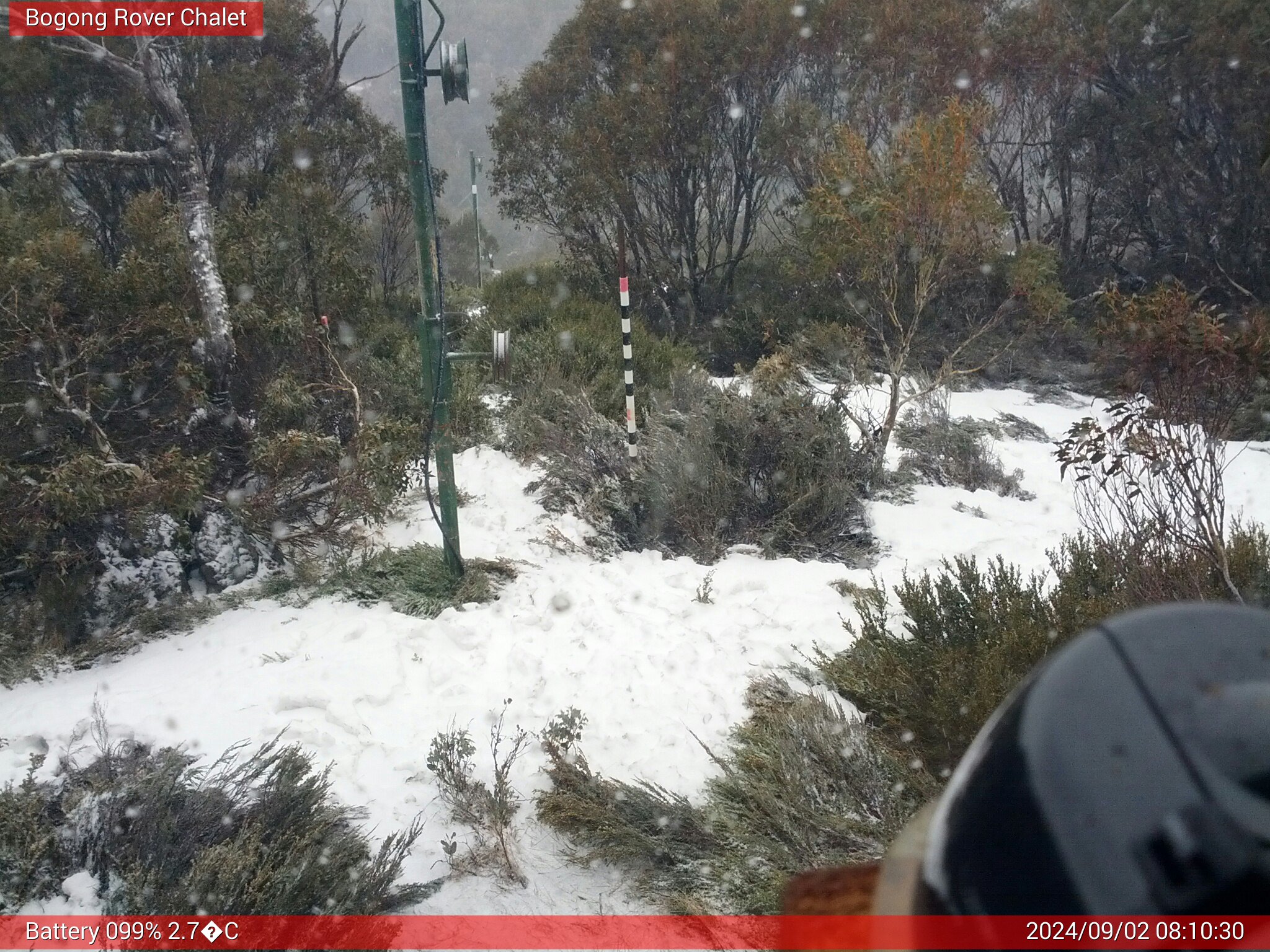 Bogong Web Cam 8:10am Monday 2nd of September 2024