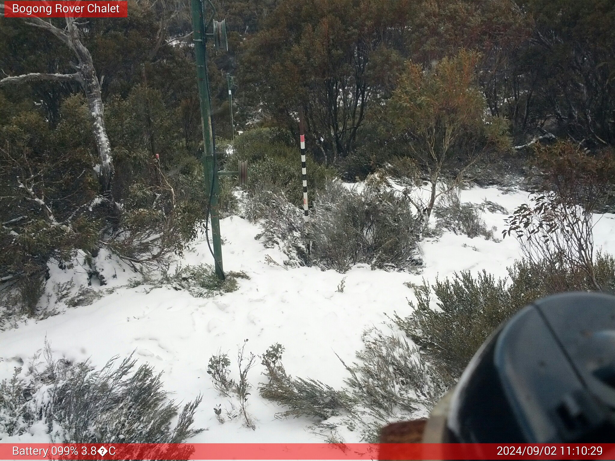 Bogong Web Cam 11:10am Monday 2nd of September 2024