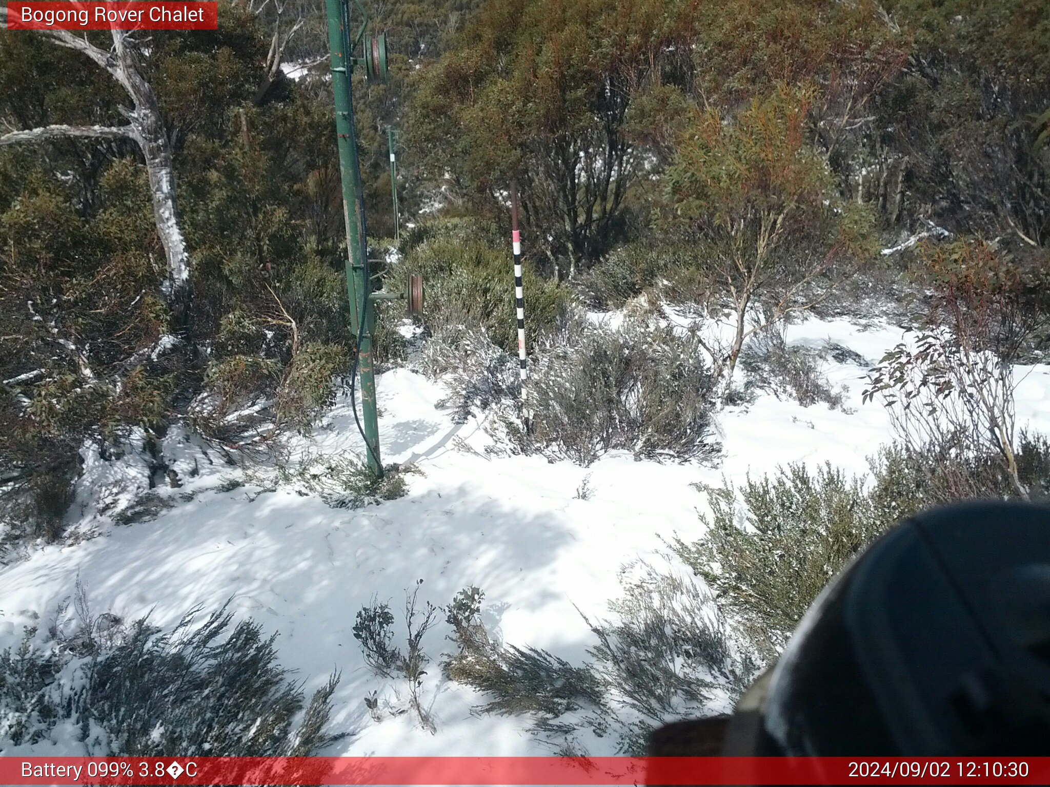 Bogong Web Cam 12:10pm Monday 2nd of September 2024