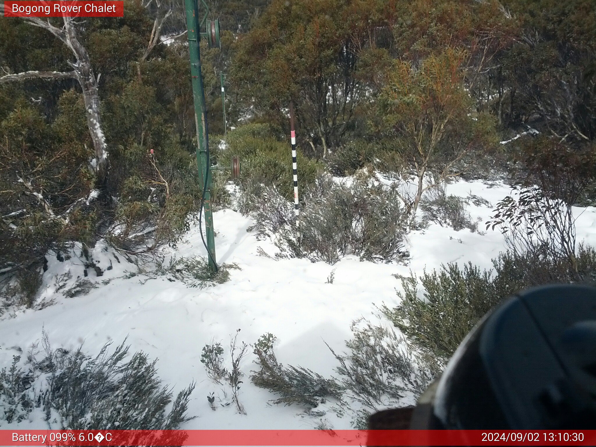 Bogong Web Cam 1:10pm Monday 2nd of September 2024