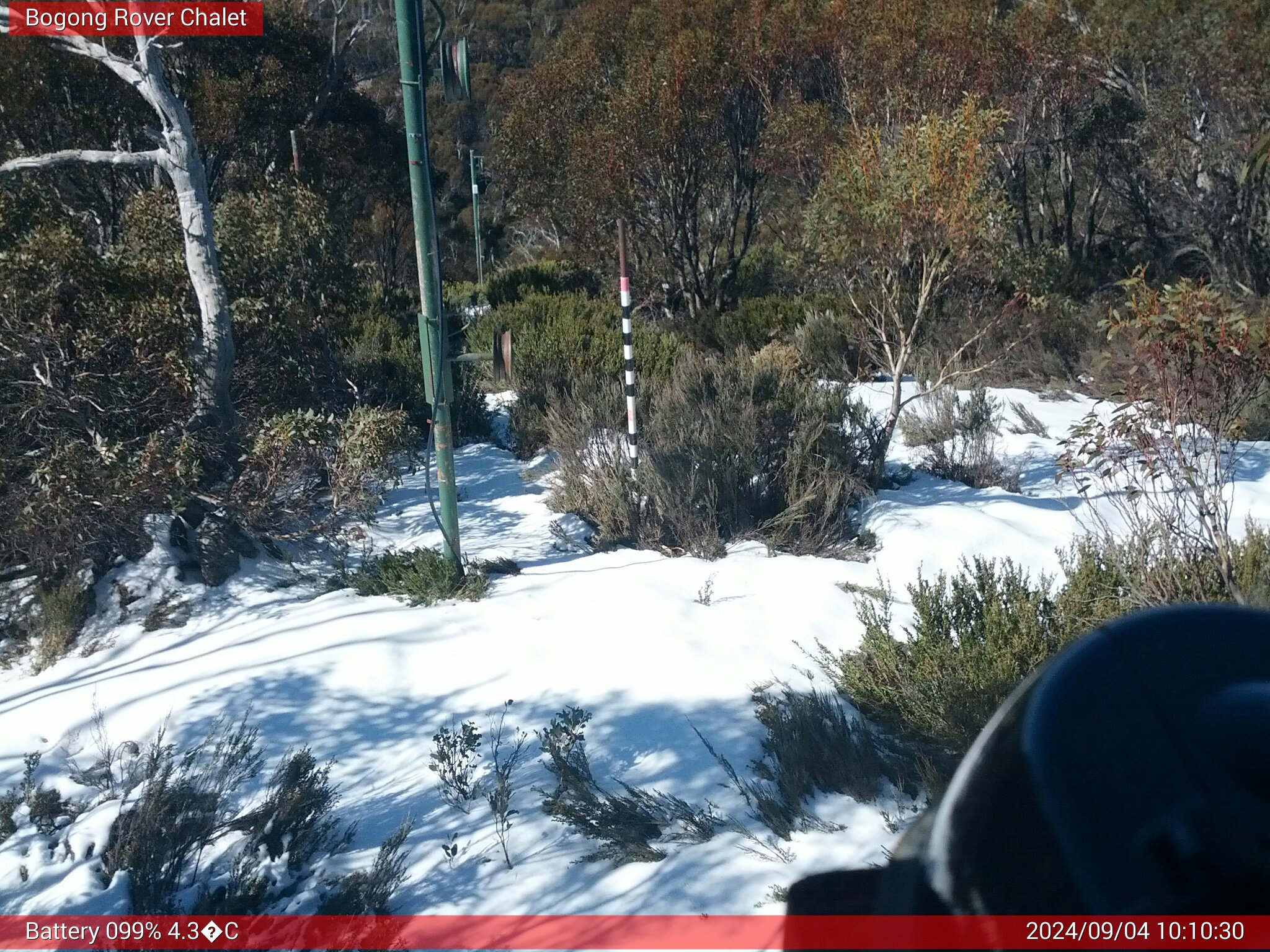 Bogong Web Cam 10:10am Wednesday 4th of September 2024