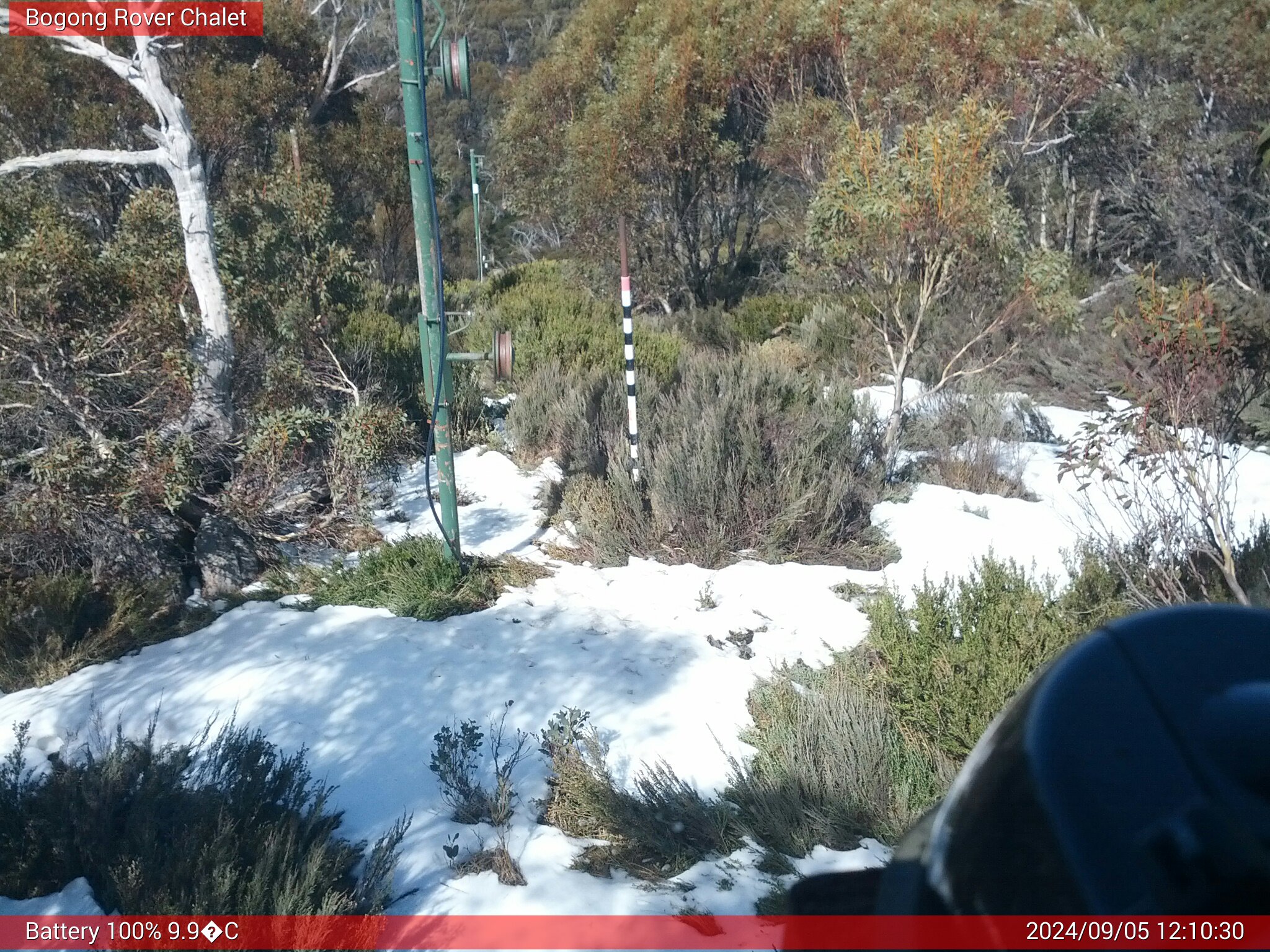 Bogong Web Cam 12:10pm Thursday 5th of September 2024