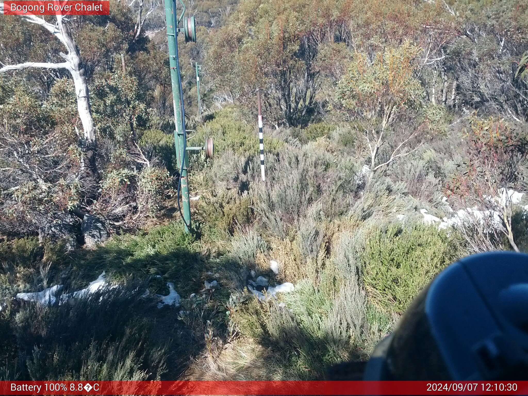 Bogong Web Cam 12:10pm Saturday 7th of September 2024