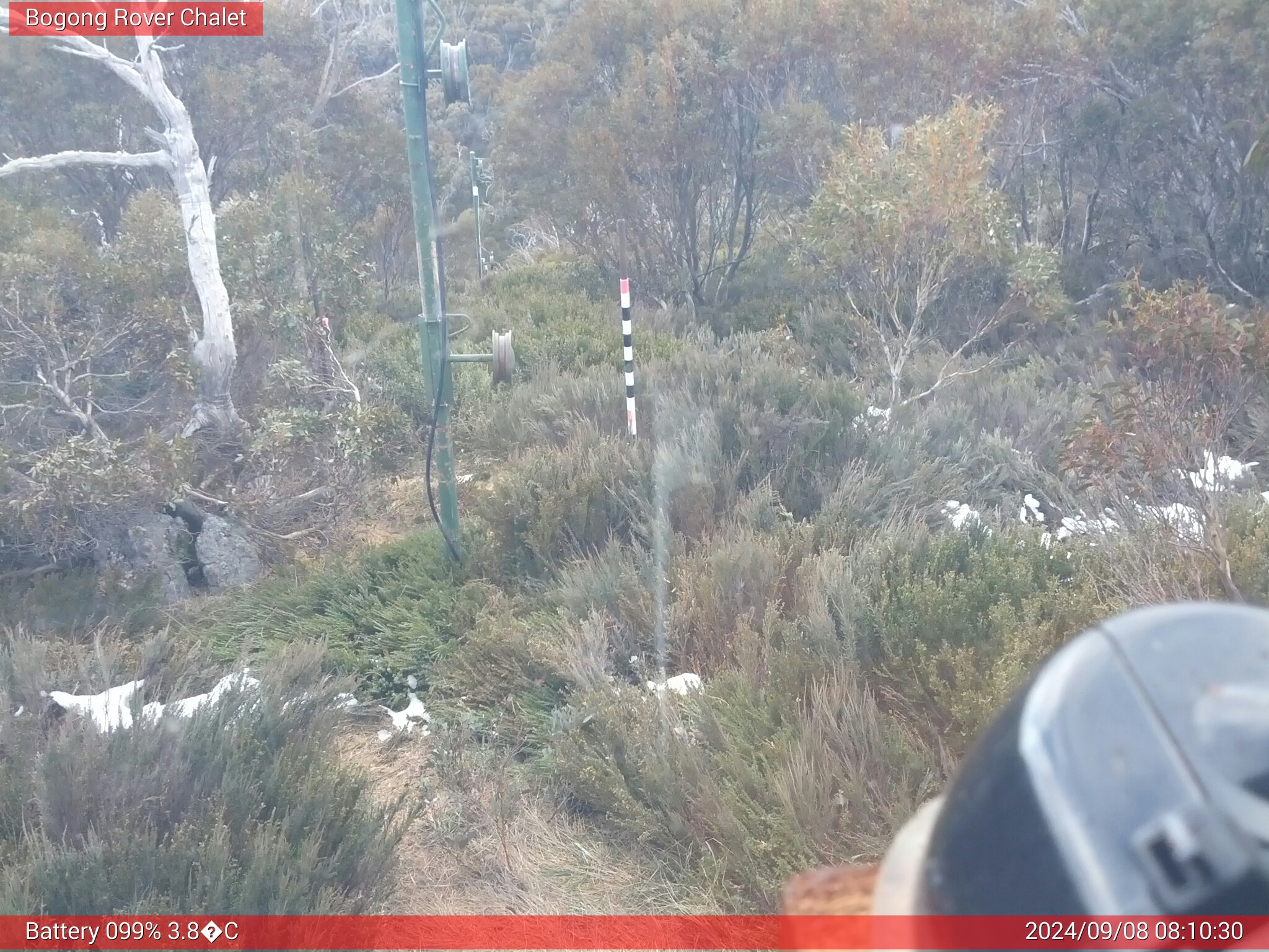 Bogong Web Cam 8:10am Sunday 8th of September 2024