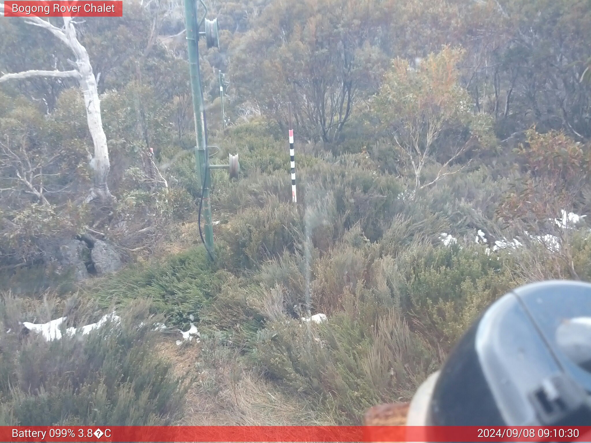 Bogong Web Cam 9:10am Sunday 8th of September 2024