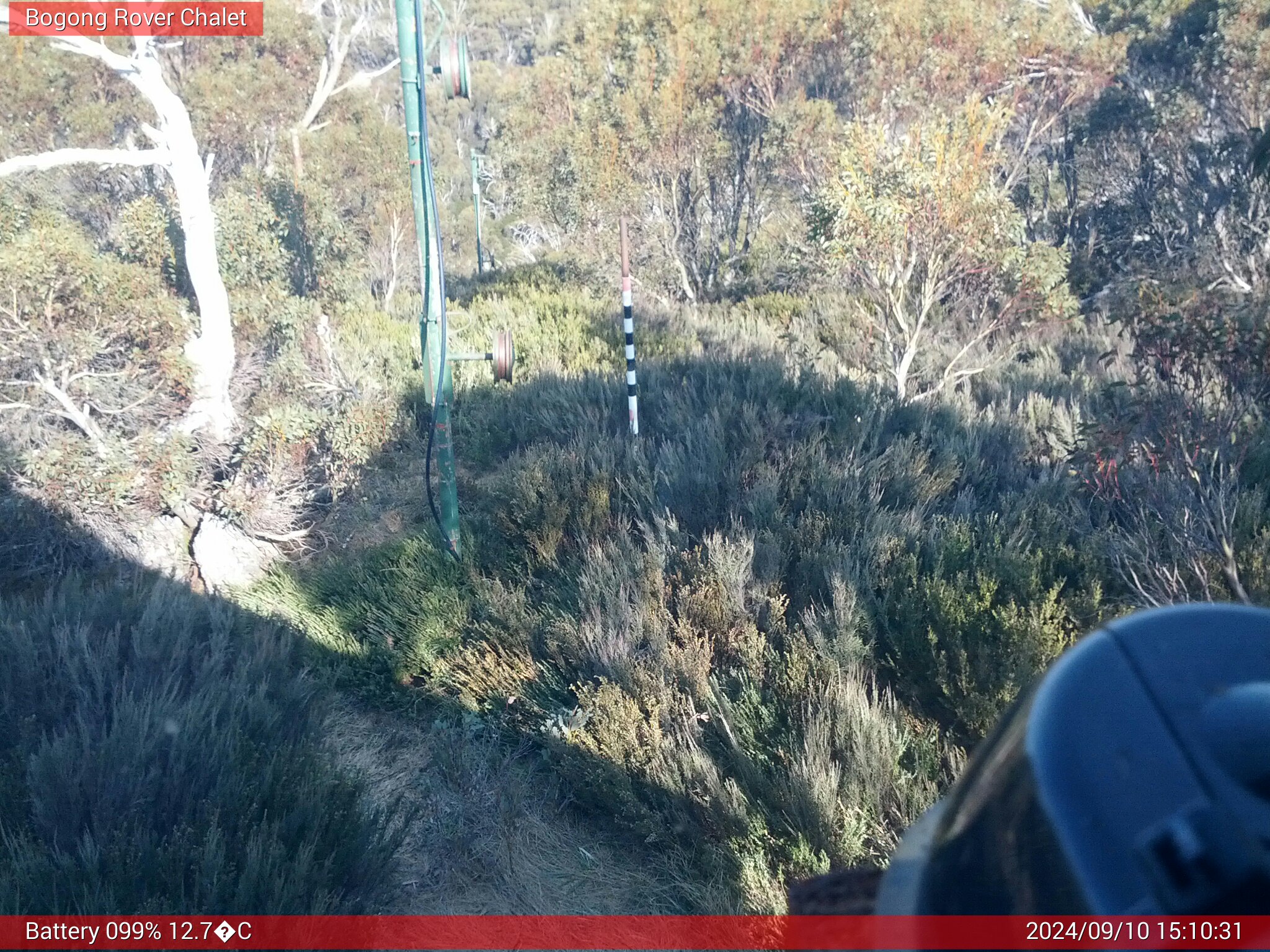 Bogong Web Cam 3:10pm Tuesday 10th of September 2024