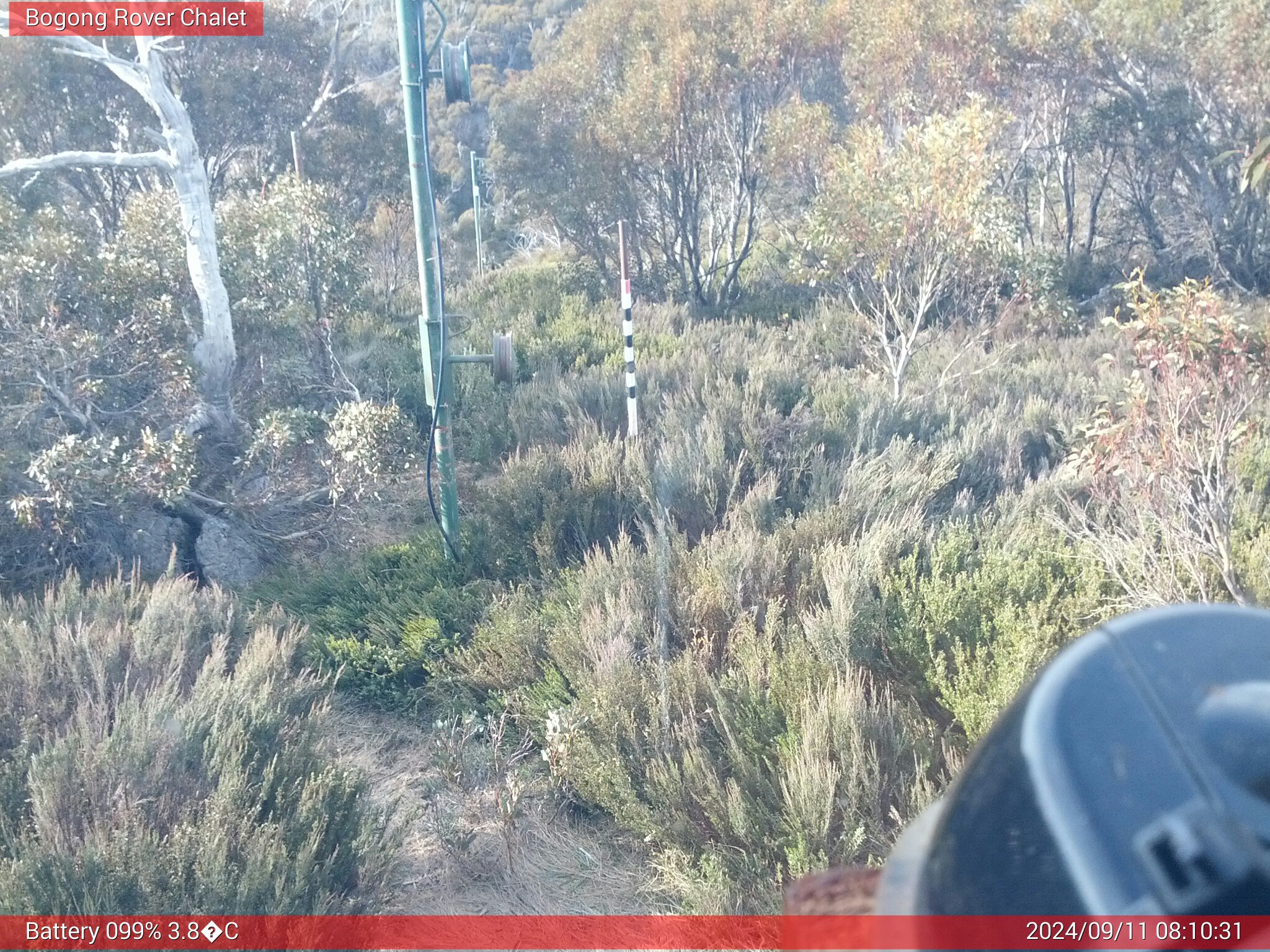 Bogong Web Cam 8:10am Wednesday 11th of September 2024