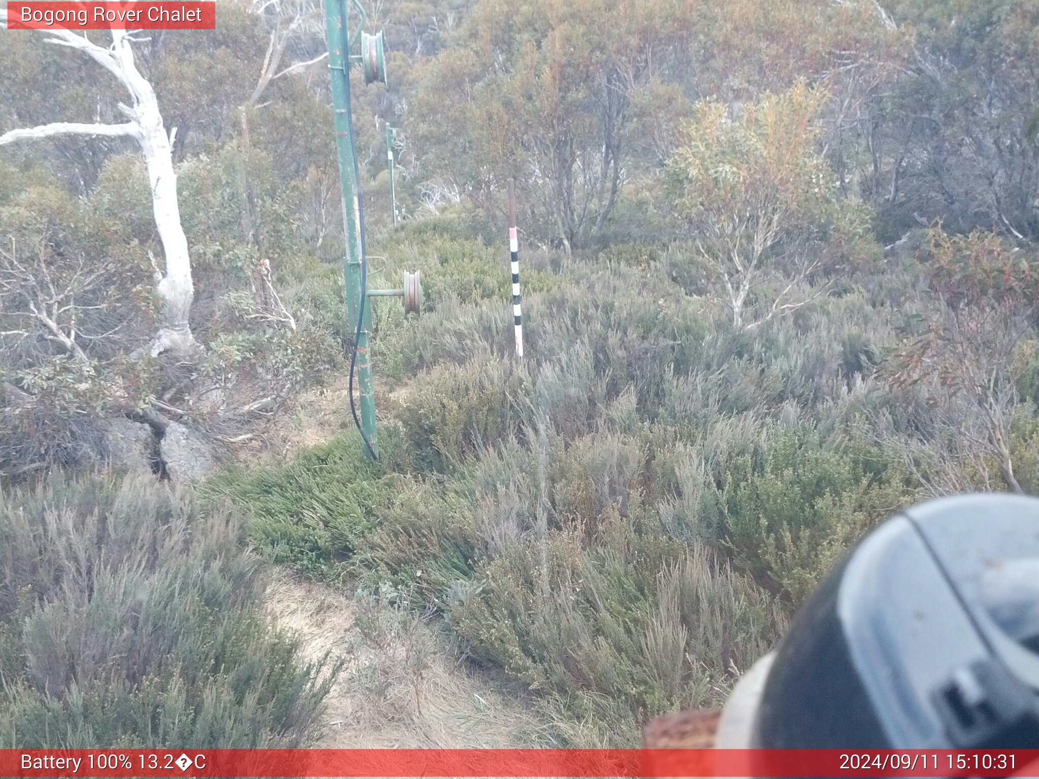 Bogong Web Cam 3:10pm Wednesday 11th of September 2024