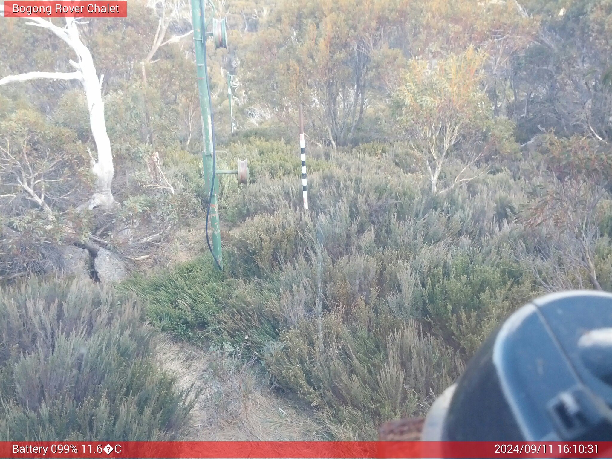 Bogong Web Cam 4:10pm Wednesday 11th of September 2024