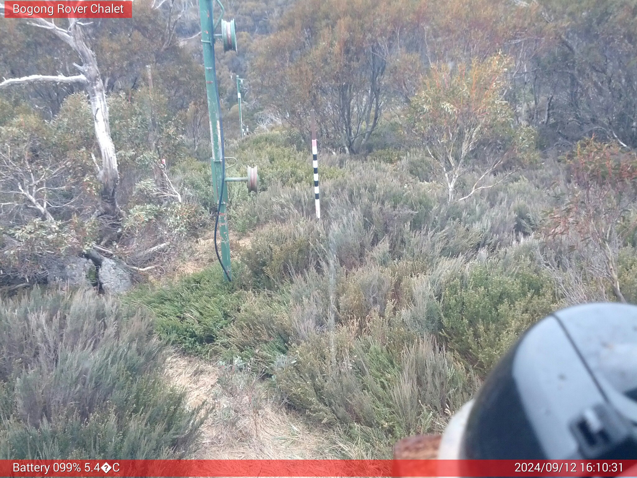 Bogong Web Cam 4:10pm Thursday 12th of September 2024