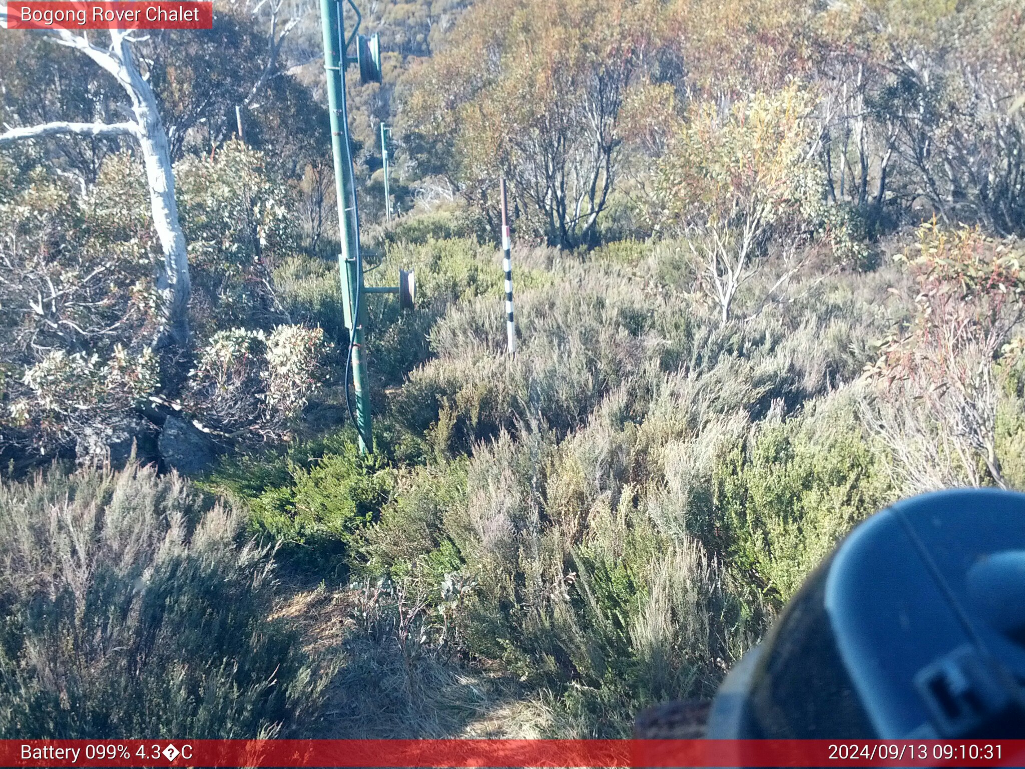 Bogong Web Cam 9:10am Friday 13th of September 2024