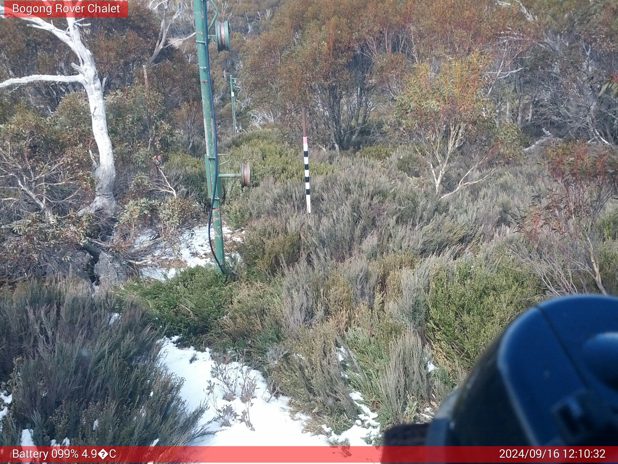 Bogong Web Cam 12:10pm Monday 16th of September 2024