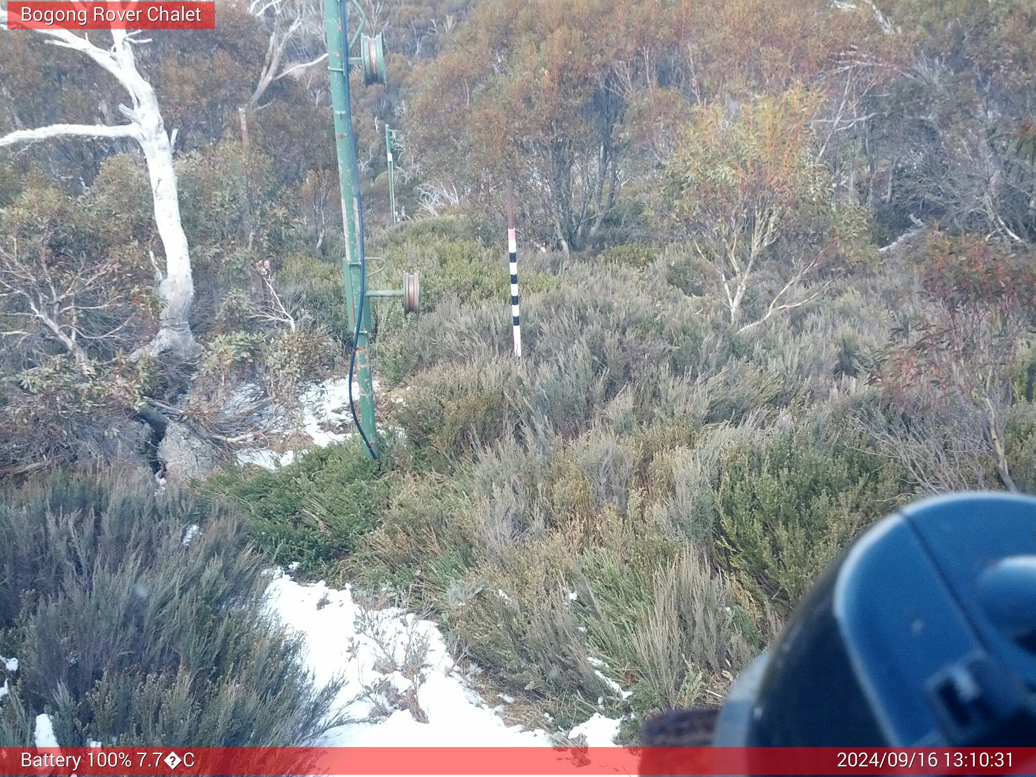 Bogong Web Cam 1:10pm Monday 16th of September 2024