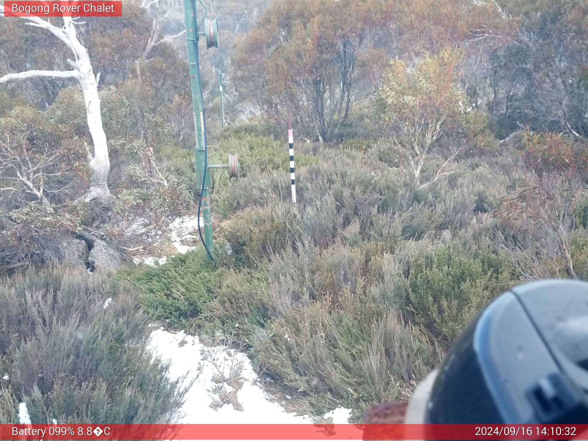 Bogong Web Cam 2:10pm Monday 16th of September 2024