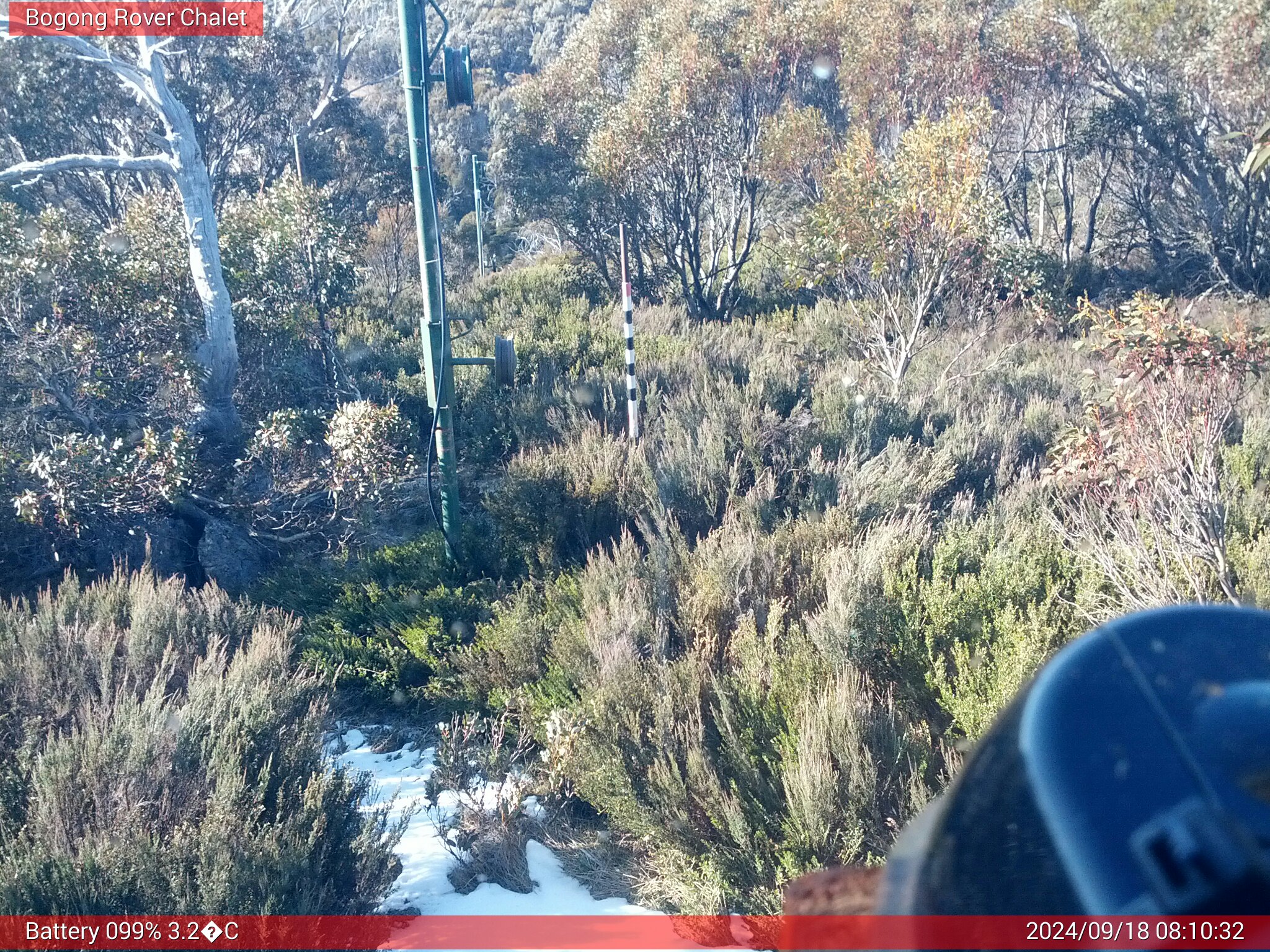 Bogong Web Cam 8:10am Wednesday 18th of September 2024