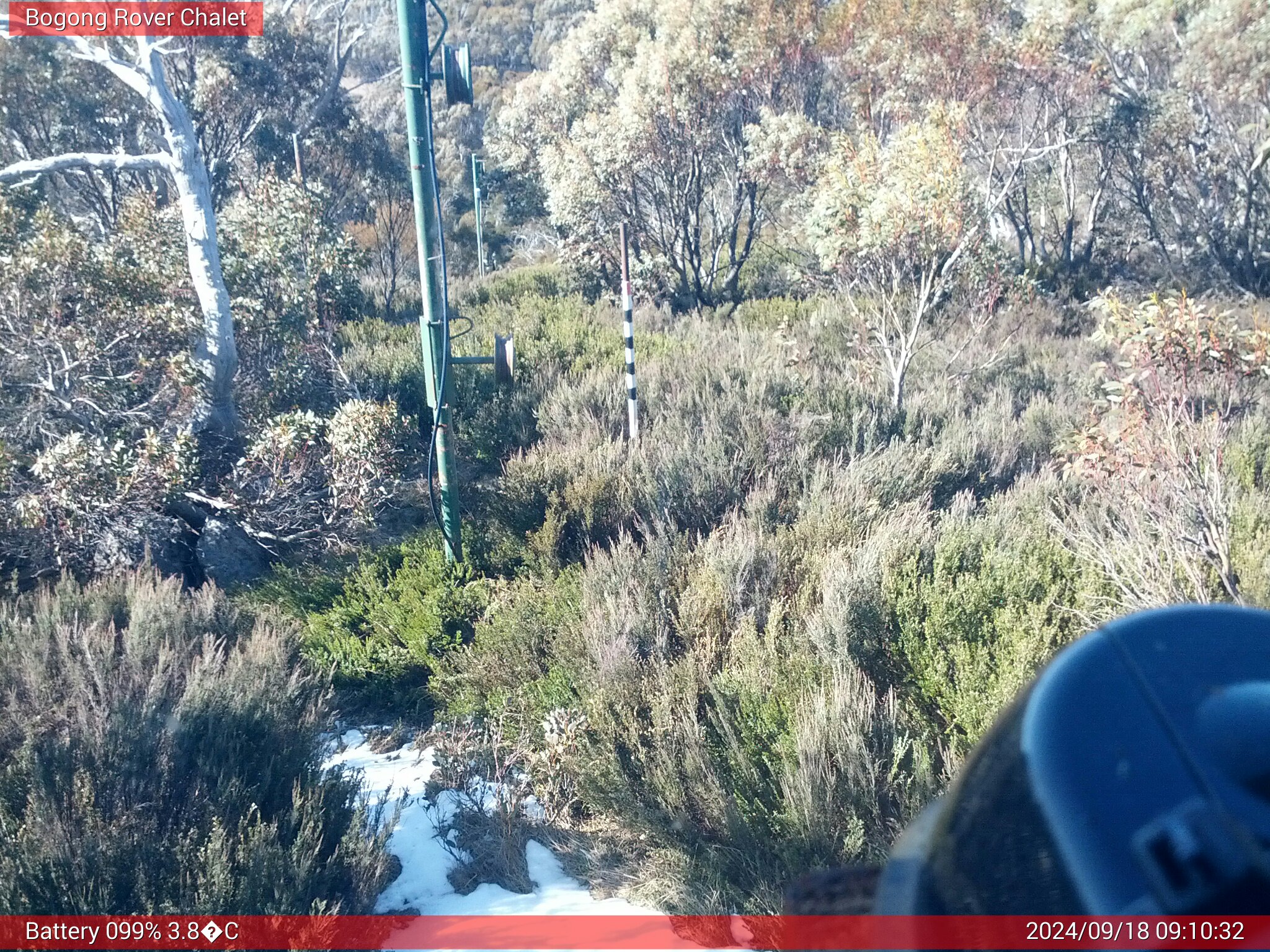 Bogong Web Cam 9:10am Wednesday 18th of September 2024