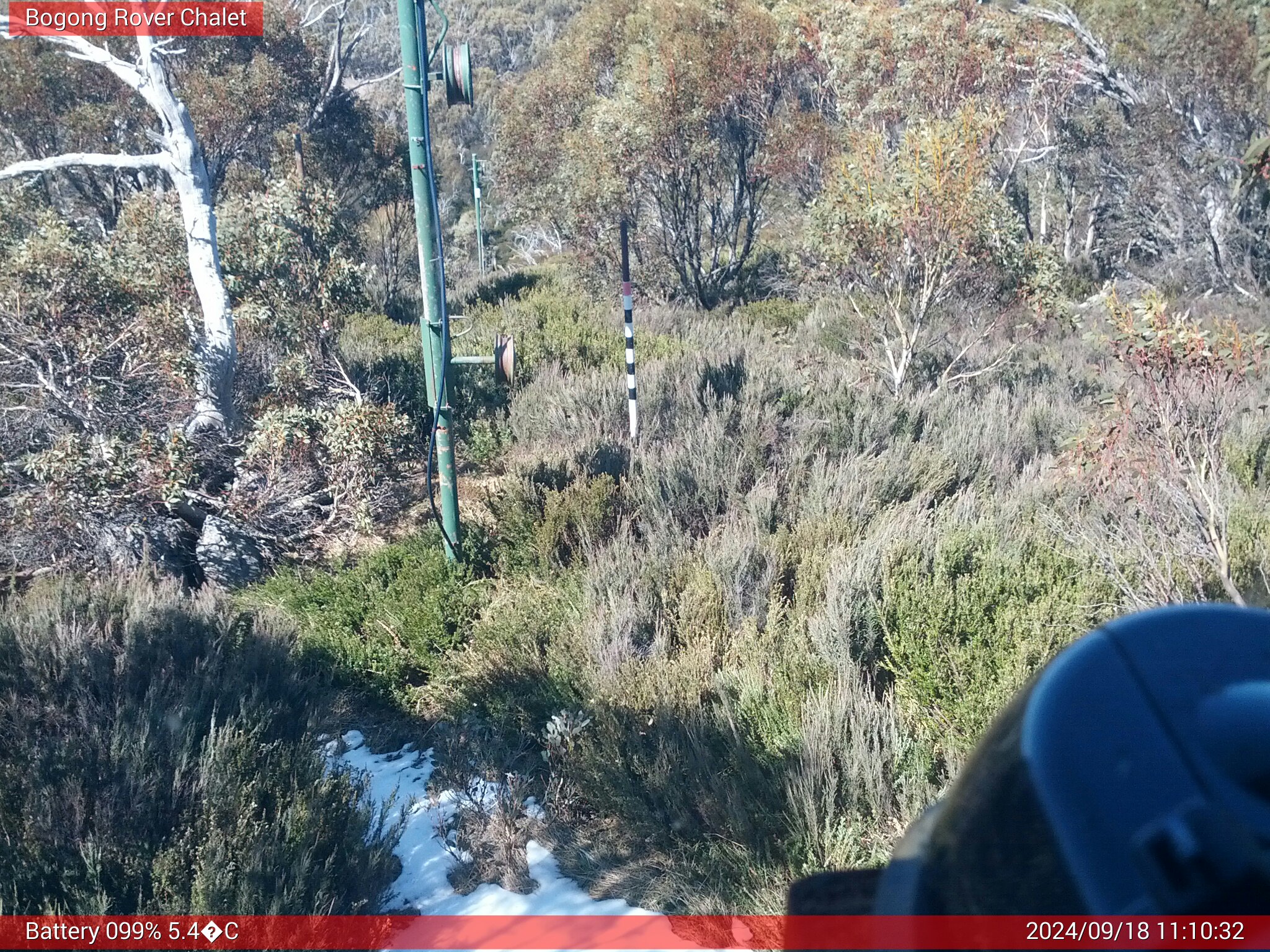 Bogong Web Cam 11:10am Wednesday 18th of September 2024