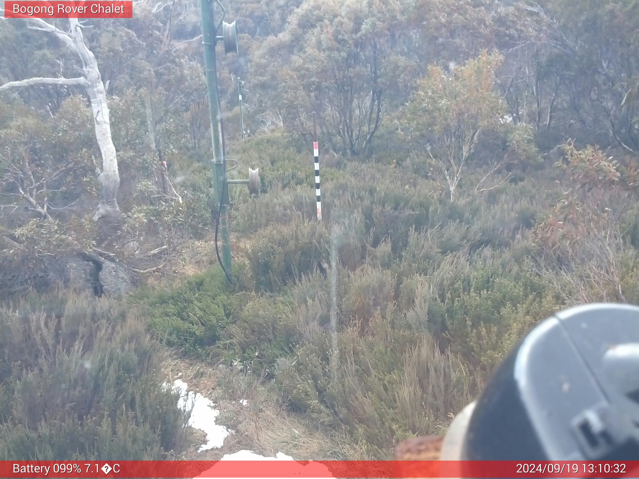 Bogong Web Cam 1:10pm Thursday 19th of September 2024